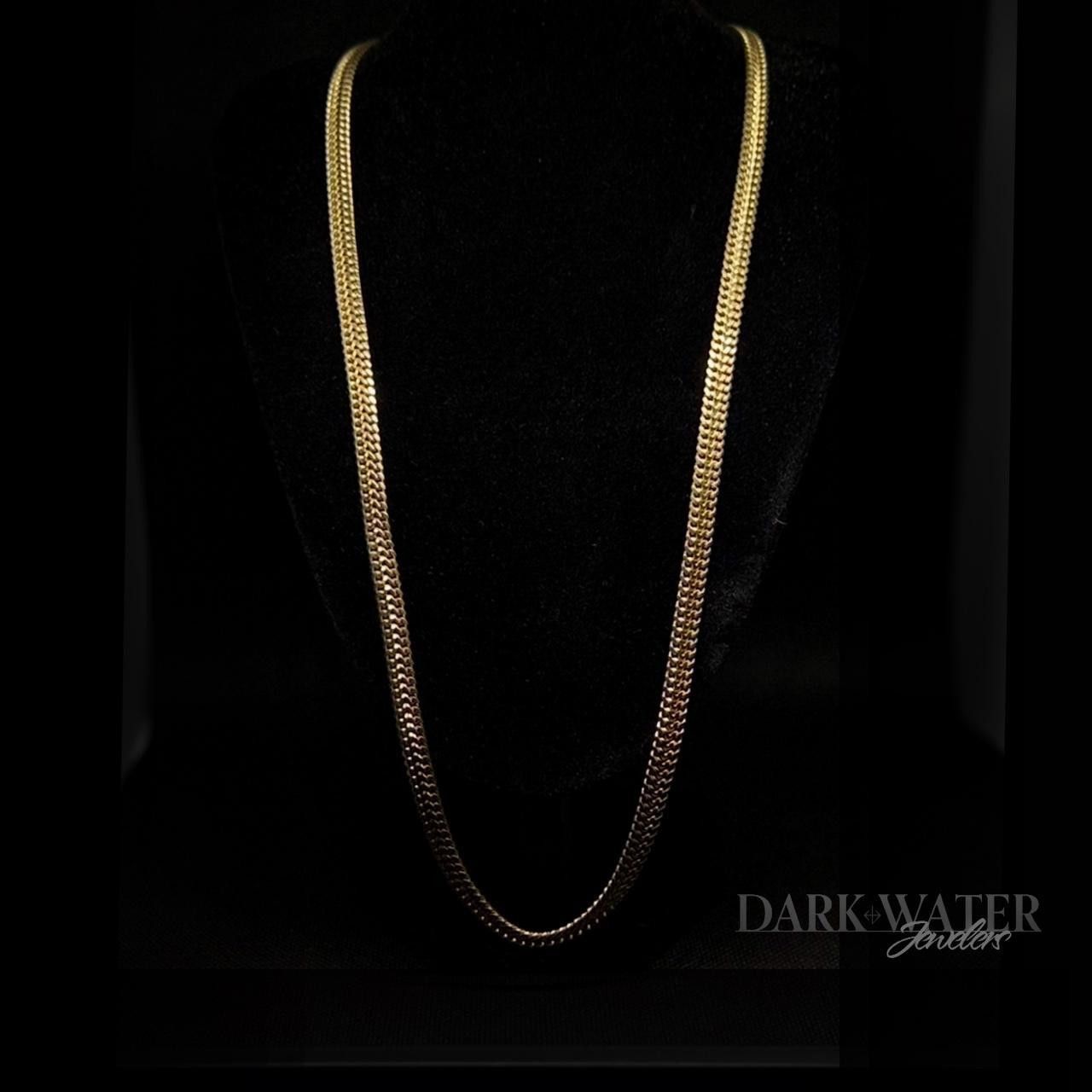 Other VTG 24.7g Double Curb Gold-Wash Link Chain Size ONE SIZE - 6 Thumbnail
