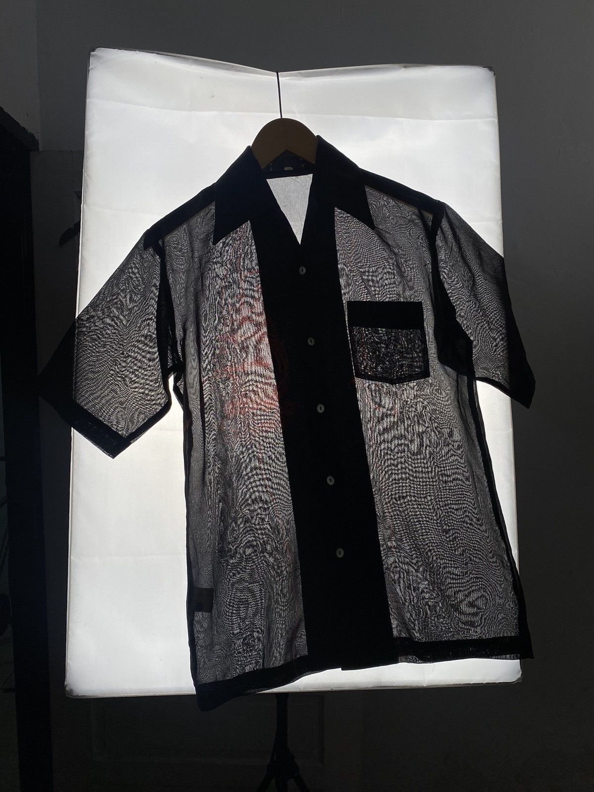 If Six Was Nine × Japanese Brand × Le Grande Bleu (L.G.B.) Japanese Transparent black shirt Size US M / EU 48-50 / 2 - 3 Thumbnail