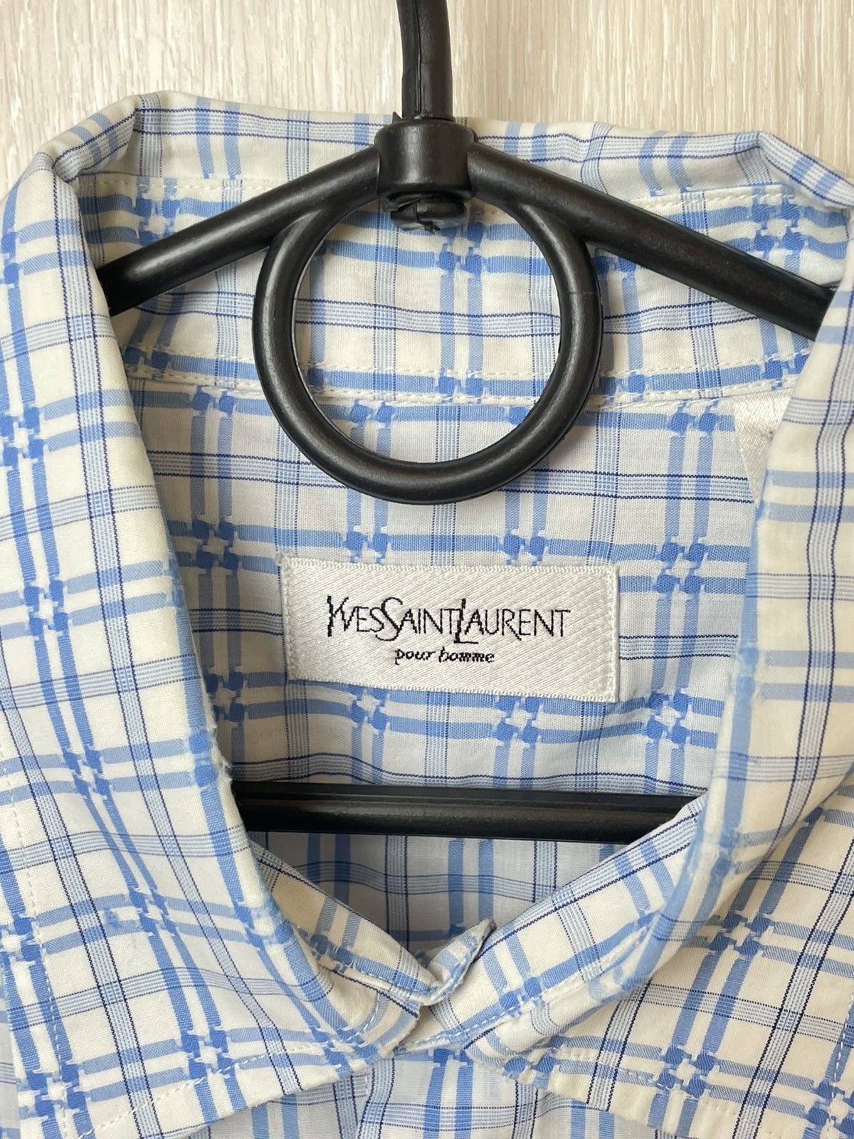 Yves Saint Laurent Vintage YSL Yves Saint Laurent Shirt Button Up Size US L / EU 52-54 / 3 - 9 Thumbnail