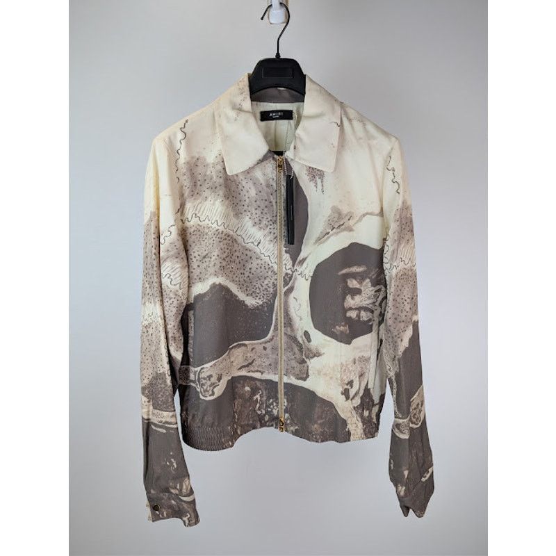 Amiri o1rshd1 Wes Lang Big Skull Blouson Jacket in Mink Size US XL / EU 56 / 4 - 2 Thumbnail