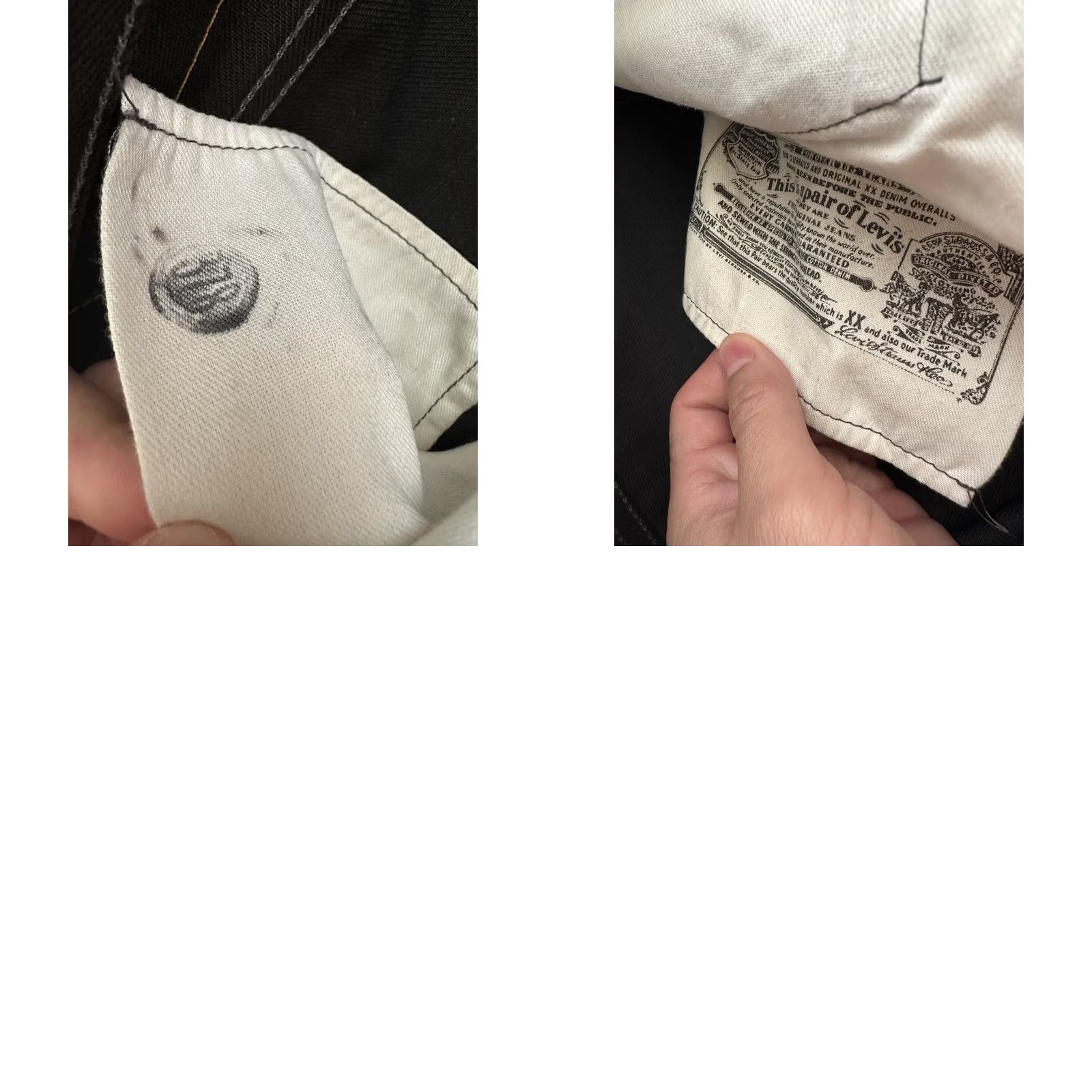 Levi's VINTAGE Y2K Levis 501 Jeans Mens Size 32x30 Black Straight Leg Button Fly Actual Size US 32 / EU 48 - 8 Thumbnail