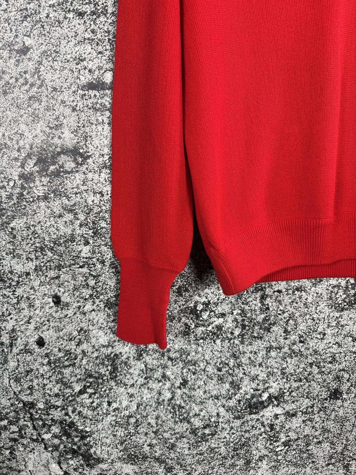 Lacoste Chemise Lacoste Vintage Red V-Neck Sweater Pullover Size 6 Size US XL / EU 56 / 4 - 4 Thumbnail