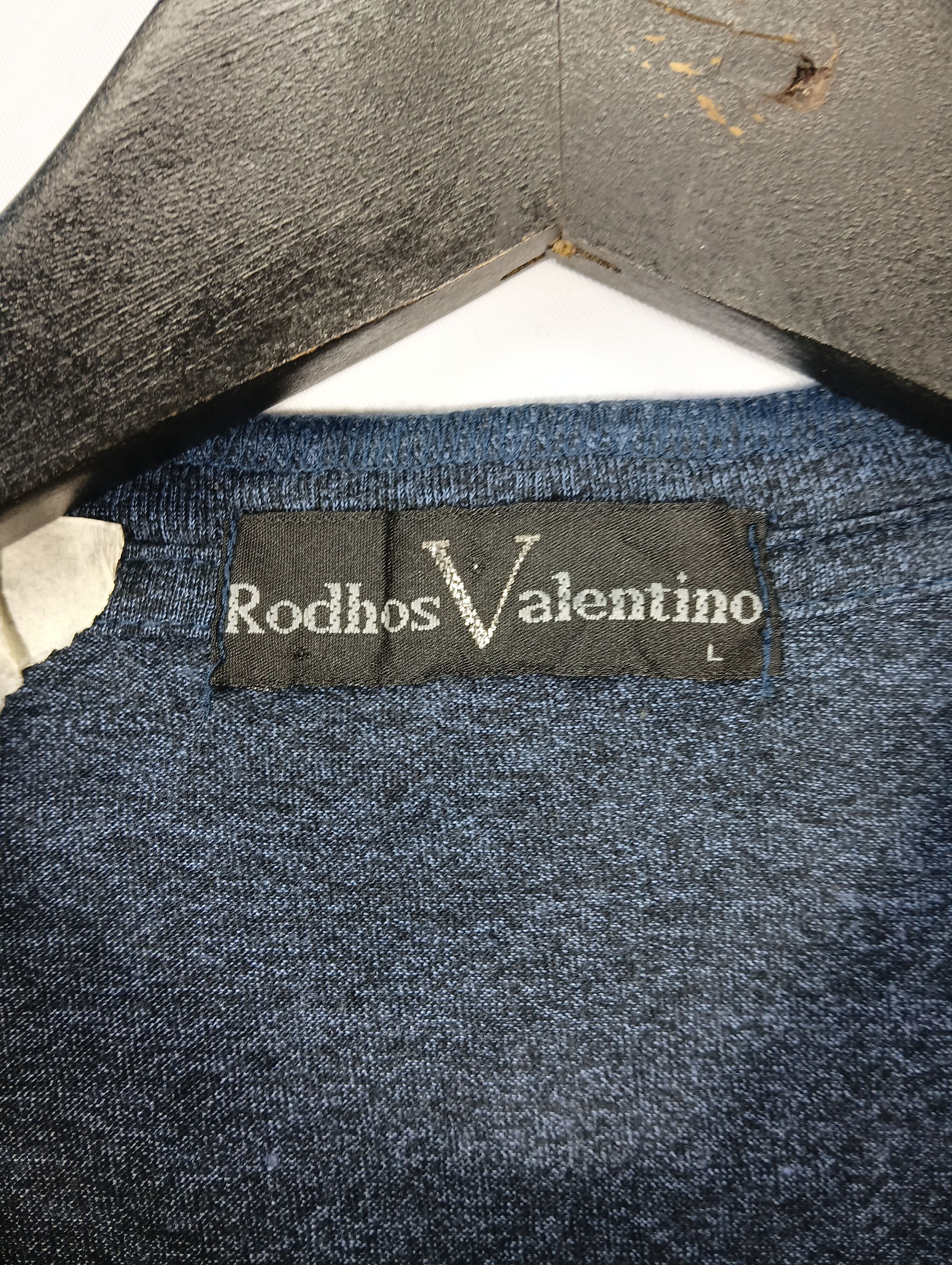 Japanese Brand RODHOS VALENTINO POCKET TEE Size US M / EU 48-50 / 2 - 3 Thumbnail