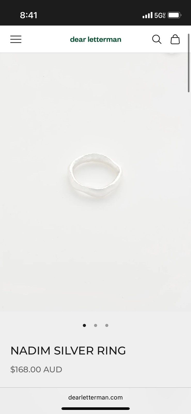 Jewelry dear letterman ring Size ONE SIZE - 5 Thumbnail