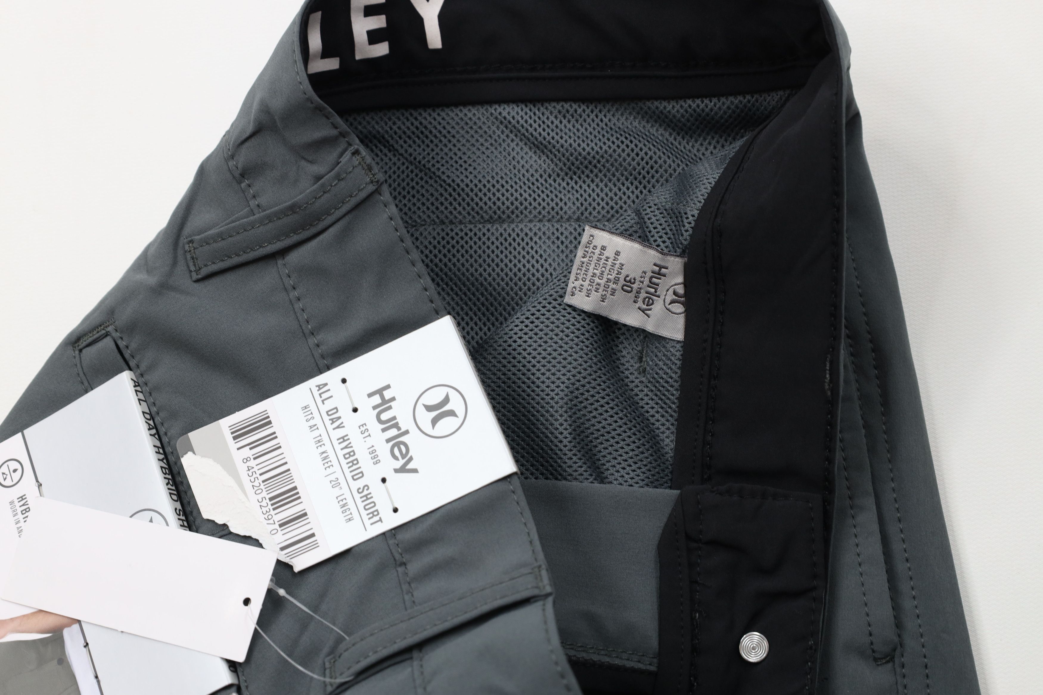 Hurley New Hurley All Day Hybrid Shorts Stretch Gray Reflective Size US 30 / EU 46 - 7 Thumbnail