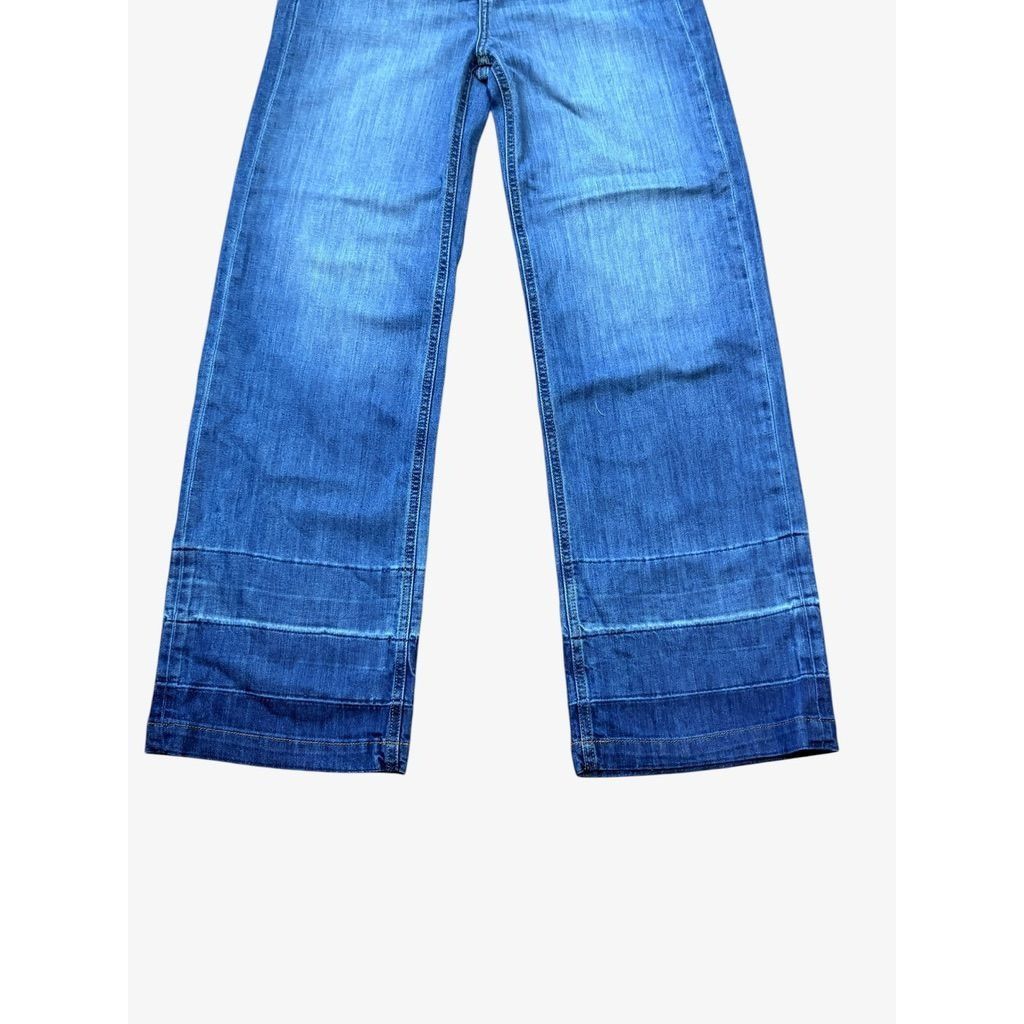Current/Elliot Current Elliott "Navigator" Wide Leg Jeans 27 Doheny Wash He Size 27" / US 4 / IT 40 - 4 Thumbnail