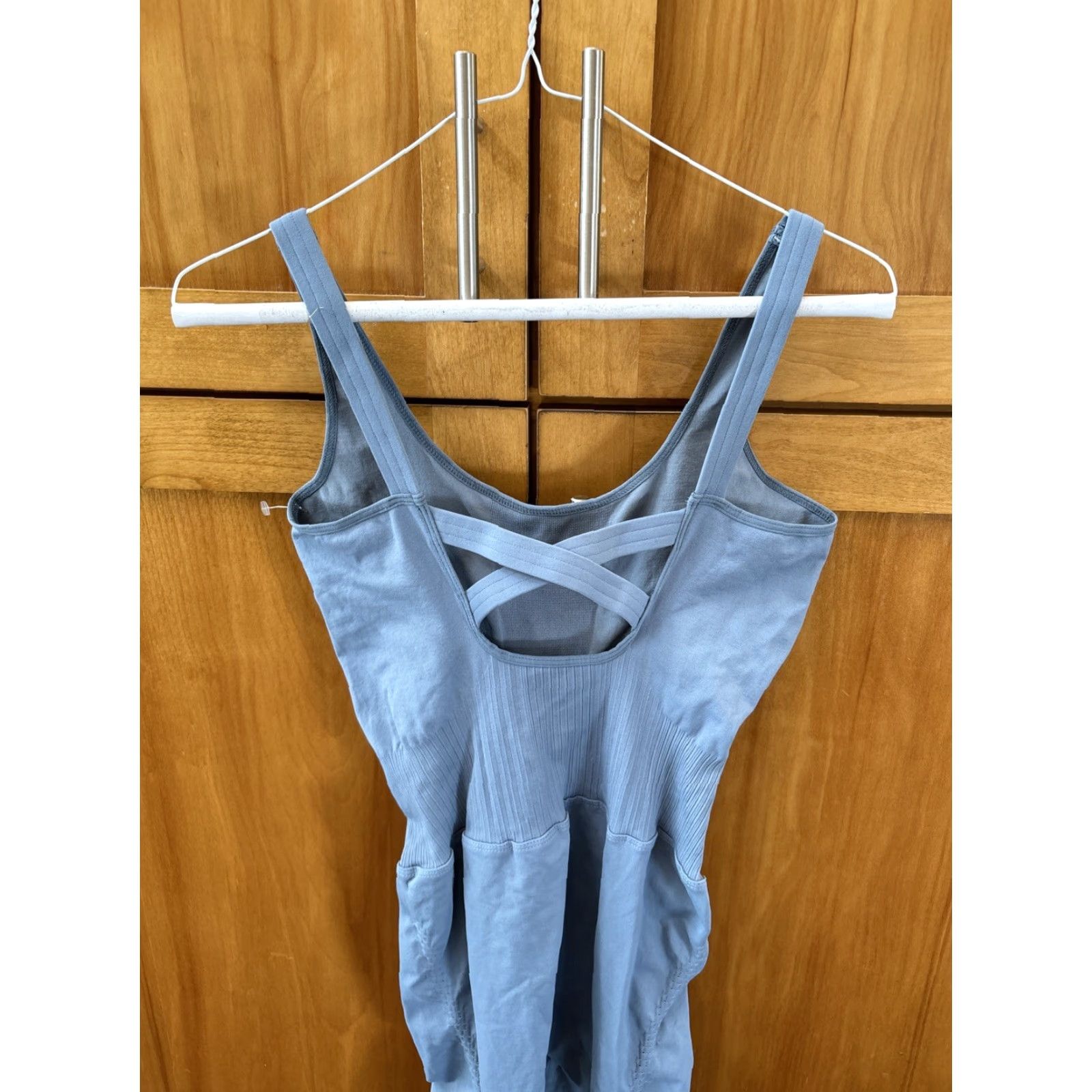 Free People VINTAGE FREE PEOPLE MOVEMENT Gray ONE PIECE BODYSUIT XS S Size XS / US 0-2 / IT 36-38 - 6 Thumbnail