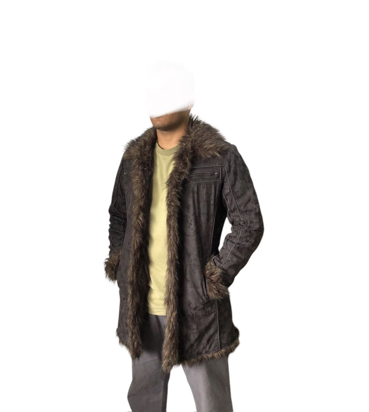If Six Was Nine Rare❗️In The Attic Bondage Fur Punk Jacket Size US L / EU 52-54 / 3 - 6 Thumbnail