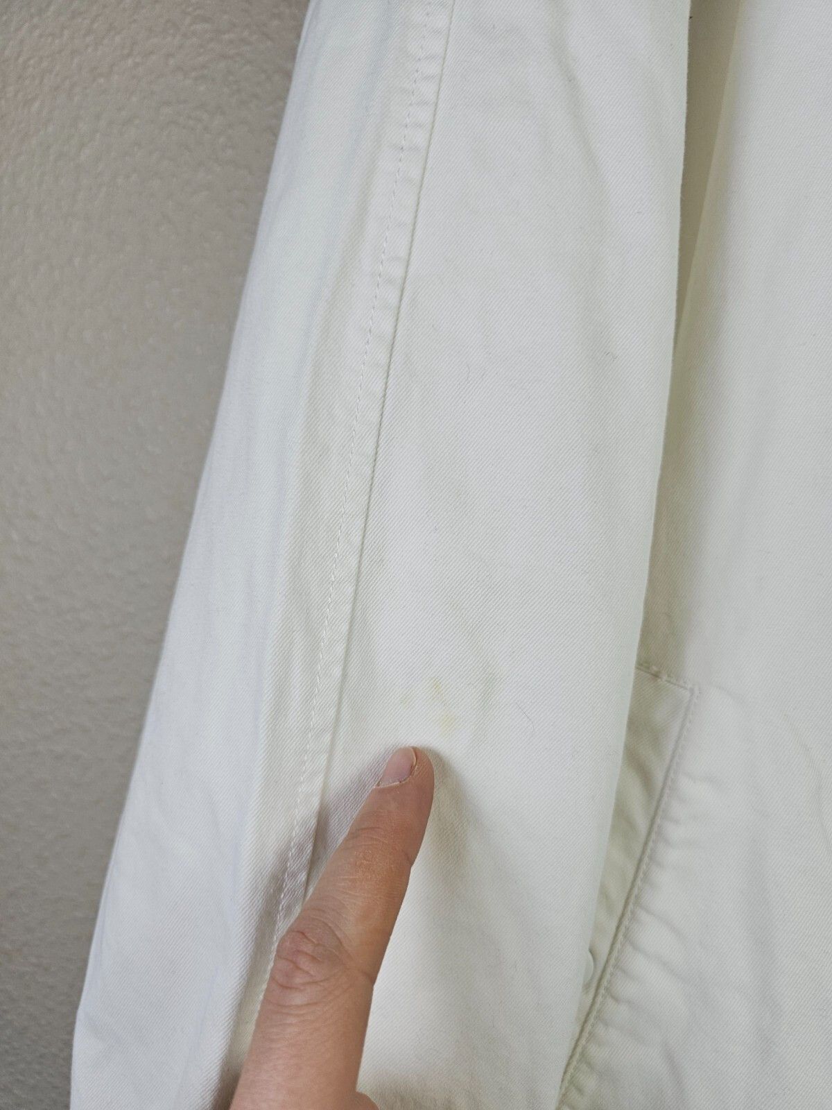 Lacoste Vintage 90s Lacoste Bomber Jacket Made in Italy XL White Size US XL / EU 56 / 4 - 11 Thumbnail