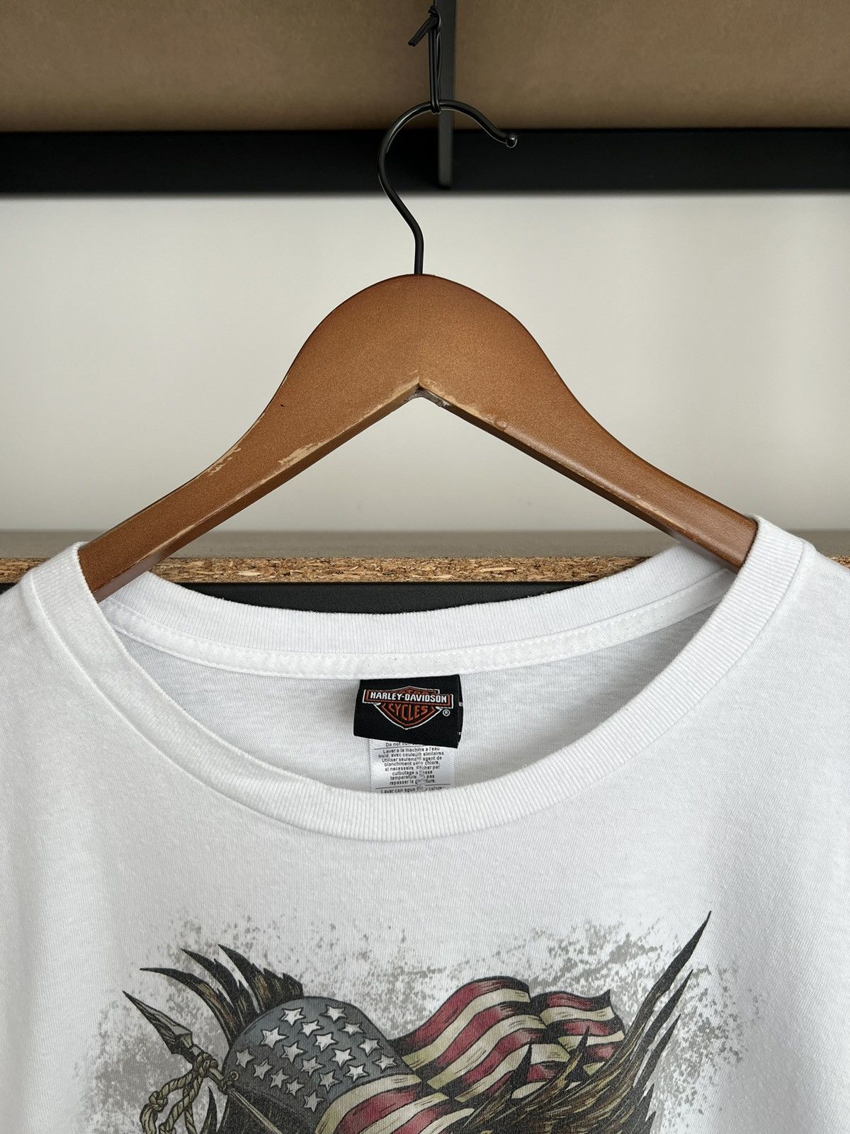 Harley Davidson Vintage 2020 Harley Davidson Eagle Switzerland White T-shirt Size US XXL / EU 58 / 5 - 8 Thumbnail