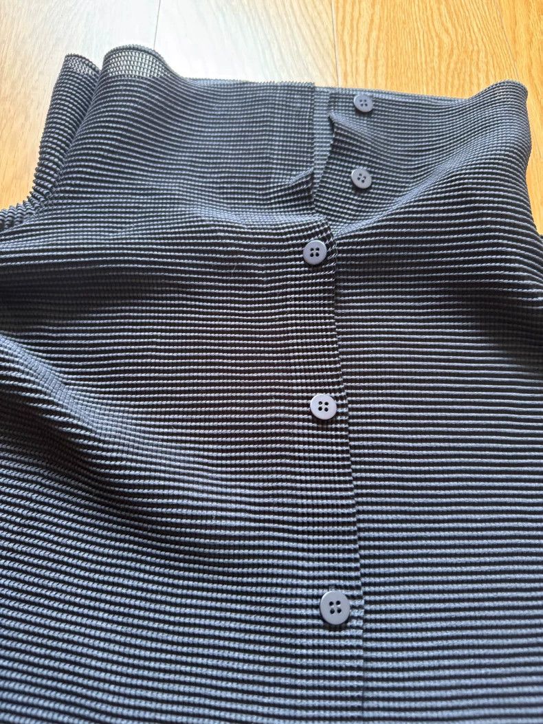 Issey Miyake Issey Miyake size:one size Blue pleated coat Size XS / US 0-2 / IT 36-38 - 2 Thumbnail