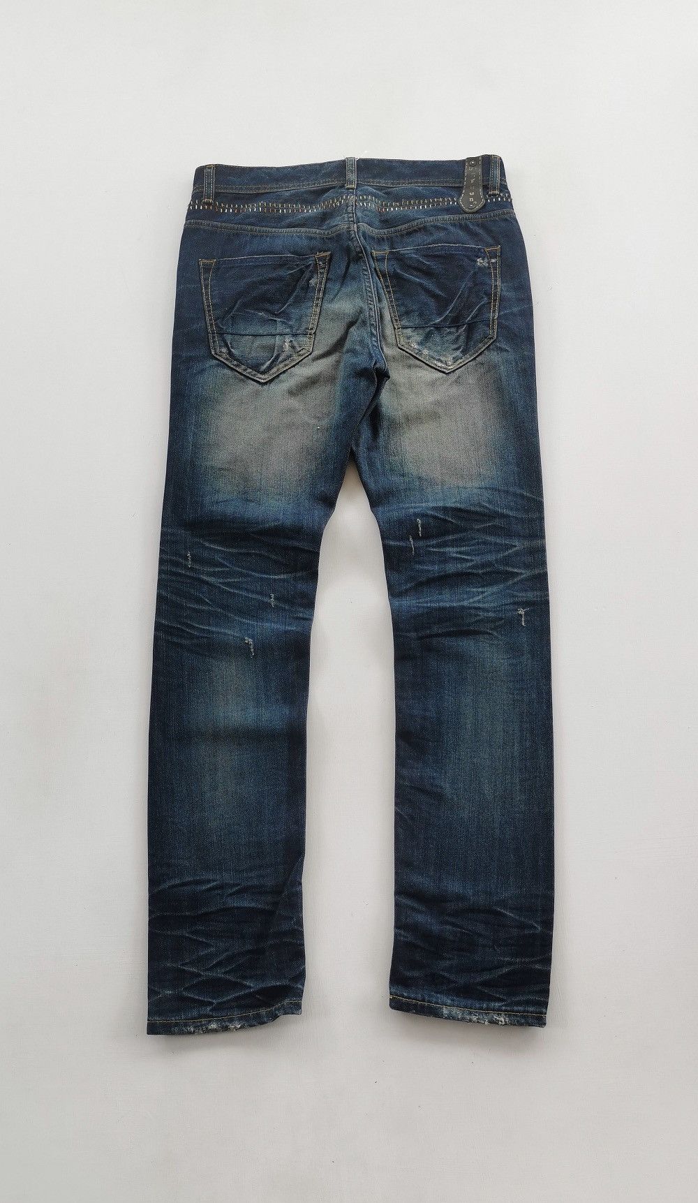 Japanese Brand Mudwash Zipper Digreen Mighty Denim Jeans Size US 32 / EU 48 - 5 Thumbnail