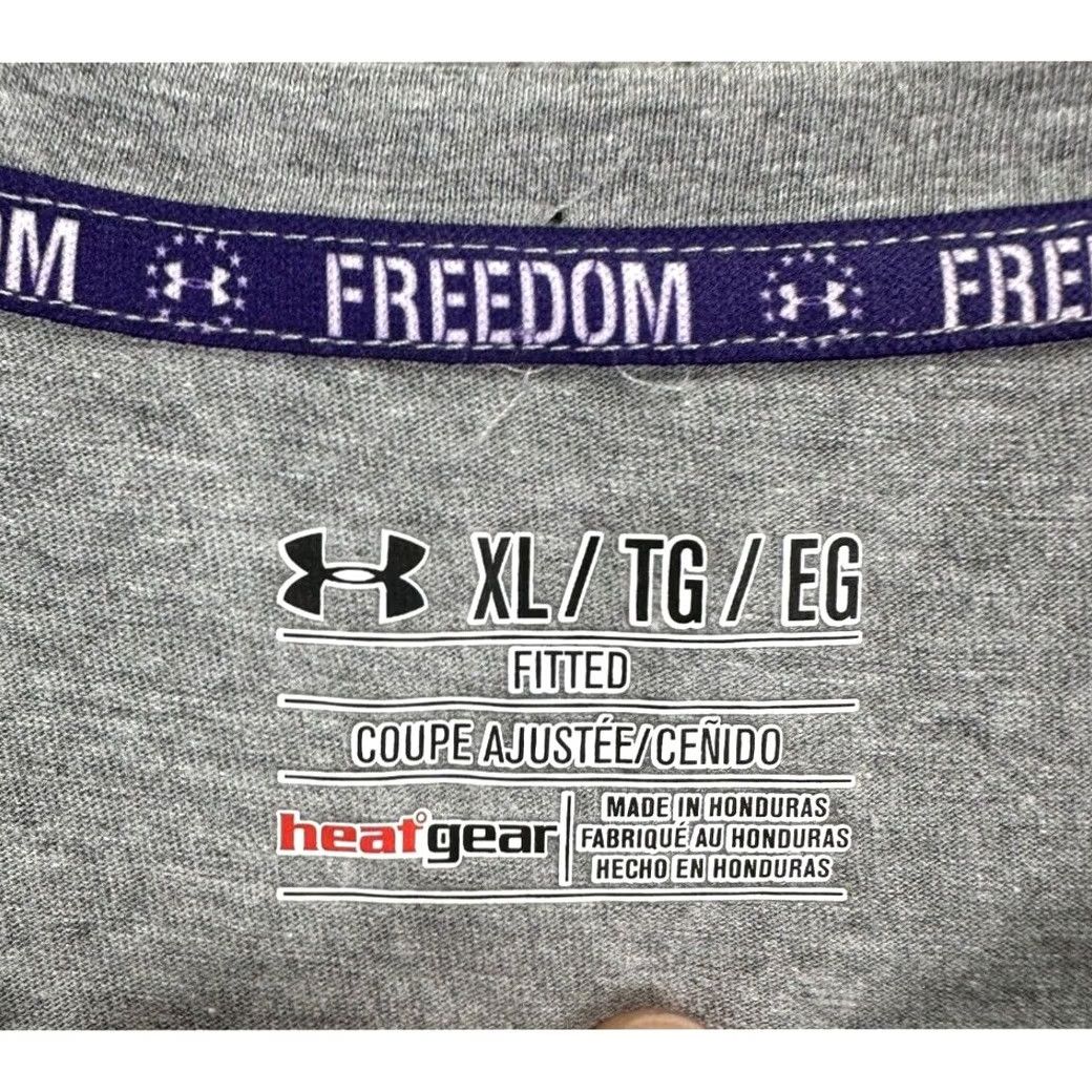 Under Armour VINTAGE Under Armour Shirt Womens XL Gray Heat Gear Wounded Warrior Project Crewneck Tee Size XL / US 12-14 / IT 48-50 - 3 Thumbnail