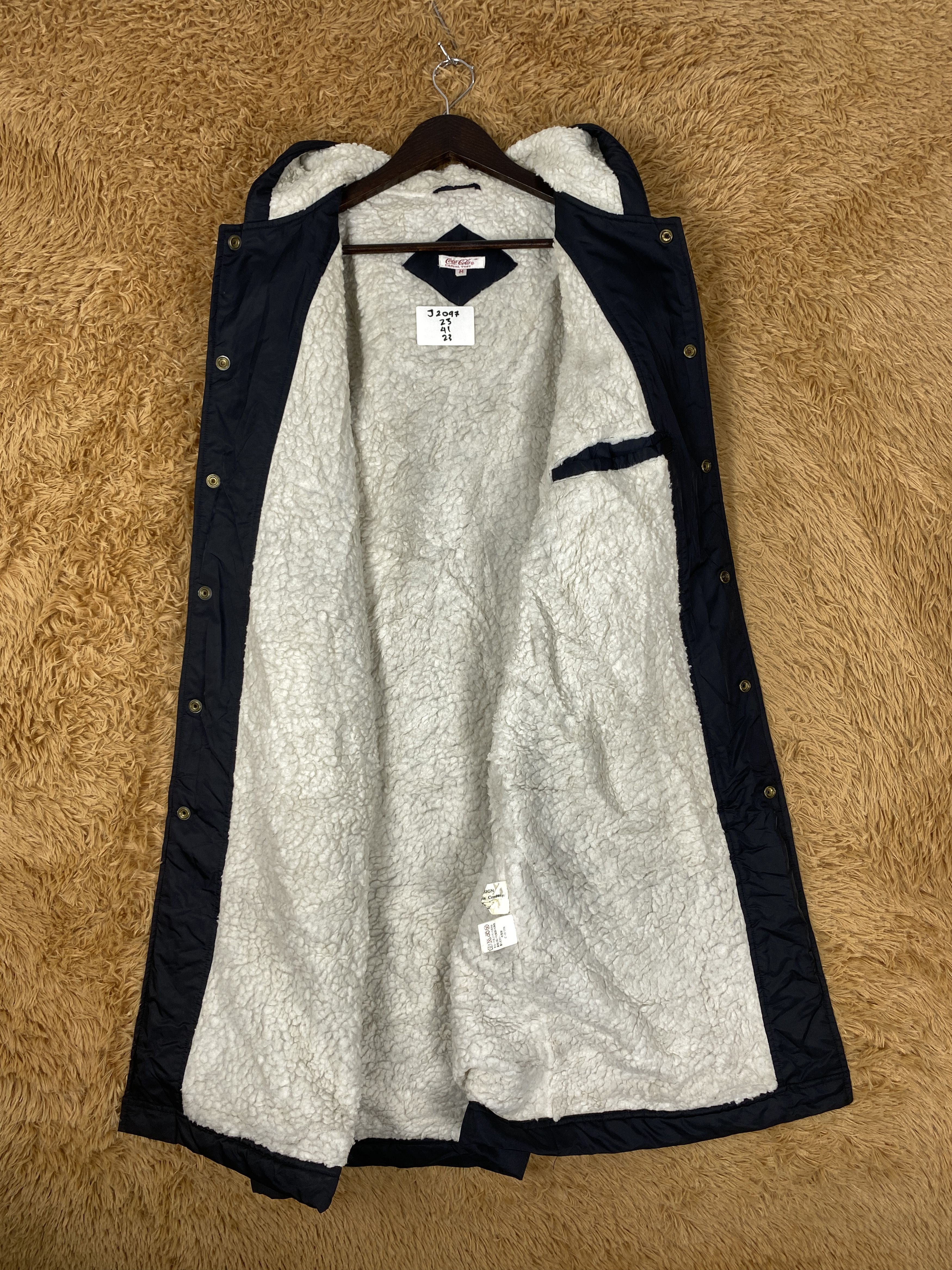 Coca Cola Vintage Coco Cola Hoodie Sherpa Lining Long Jacket J2097 Size US S / EU 44-46 / 1 - 7 Thumbnail