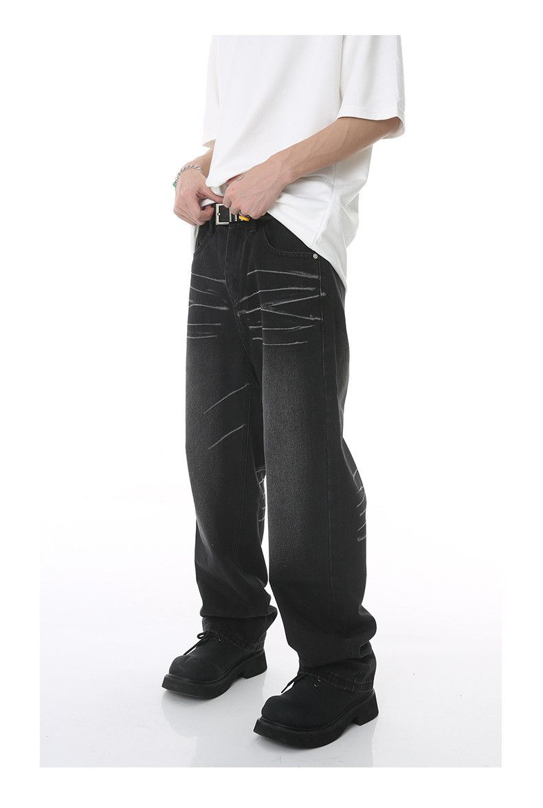 Japanese Brand × Jean Vintage loose straight washed jeans y2k Size US 32 / EU 48 - 3 Thumbnail