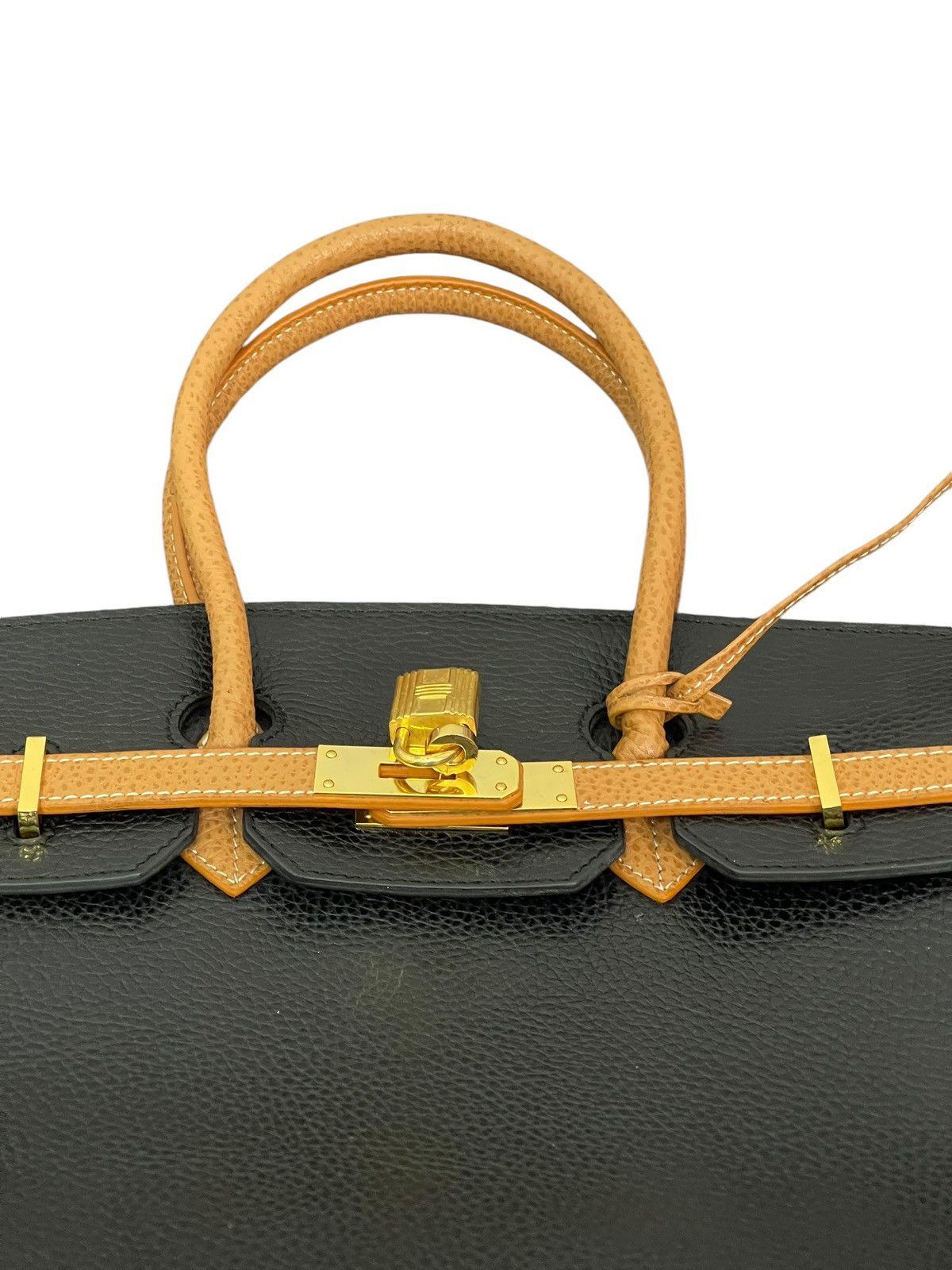 Genuine Leather Birkin Bag Leather Vintage Unknown Custom 1🟩1 Size ONE SIZE - 11 Thumbnail