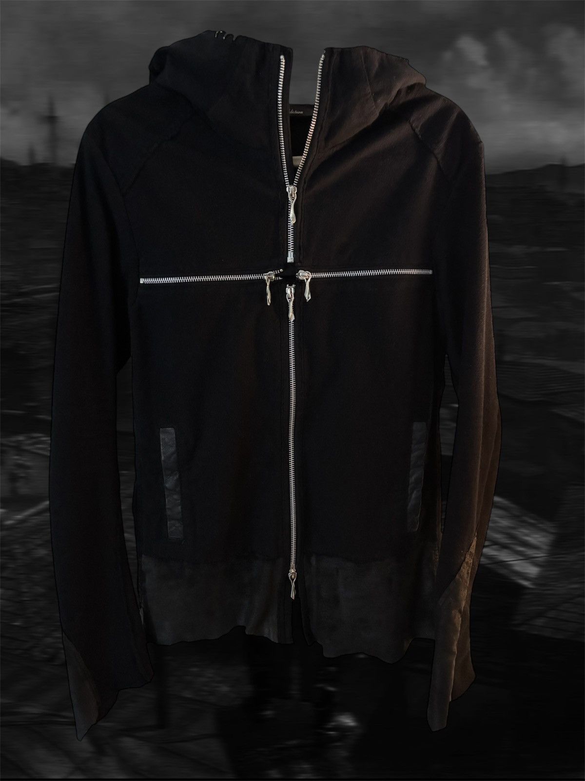 14th addiction hooded cross zip