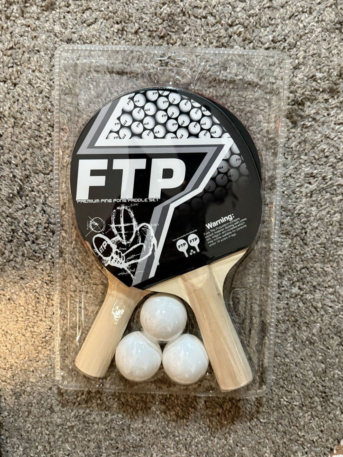 Fuck The Population FTP Ping Pong Set Size ONE SIZE - 1 Thumbnail