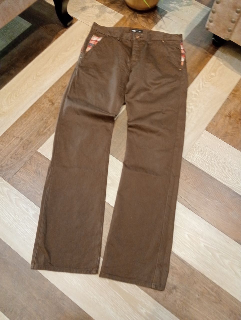 Japanese Brand VINTAGE CONCAVE ATTEMPT JAPAN BROWN COTTON PANTS Size US 33 - 2 Thumbnail