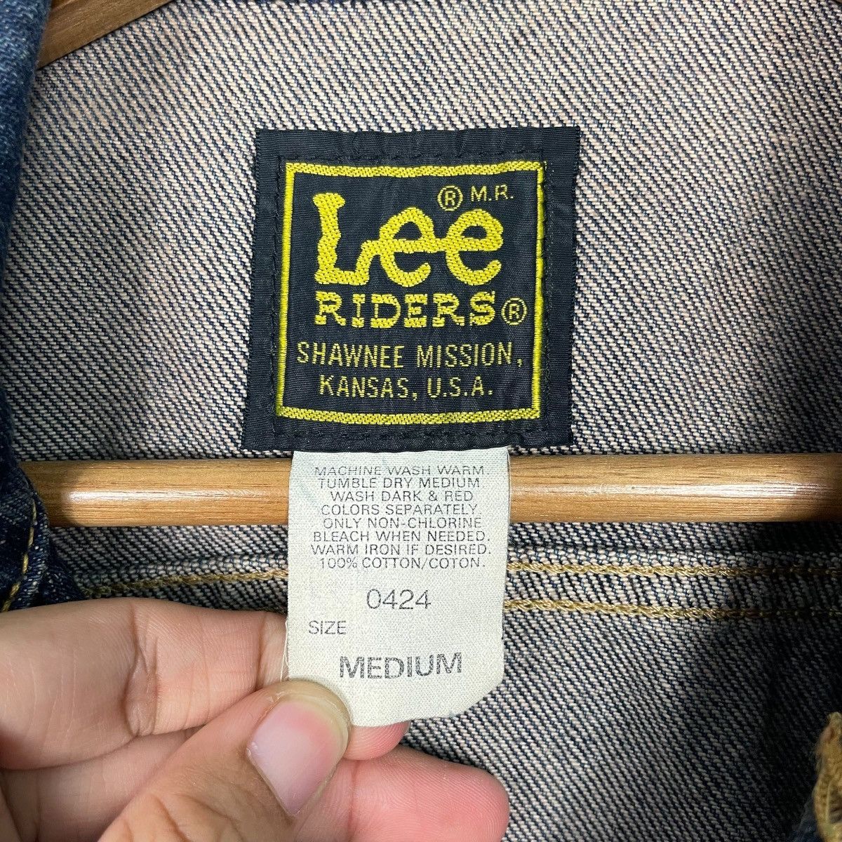 Lee Vintage 70s Lee Rider Denim Trucker Jacket Size US S / EU 44-46 / 1 - 15 Thumbnail