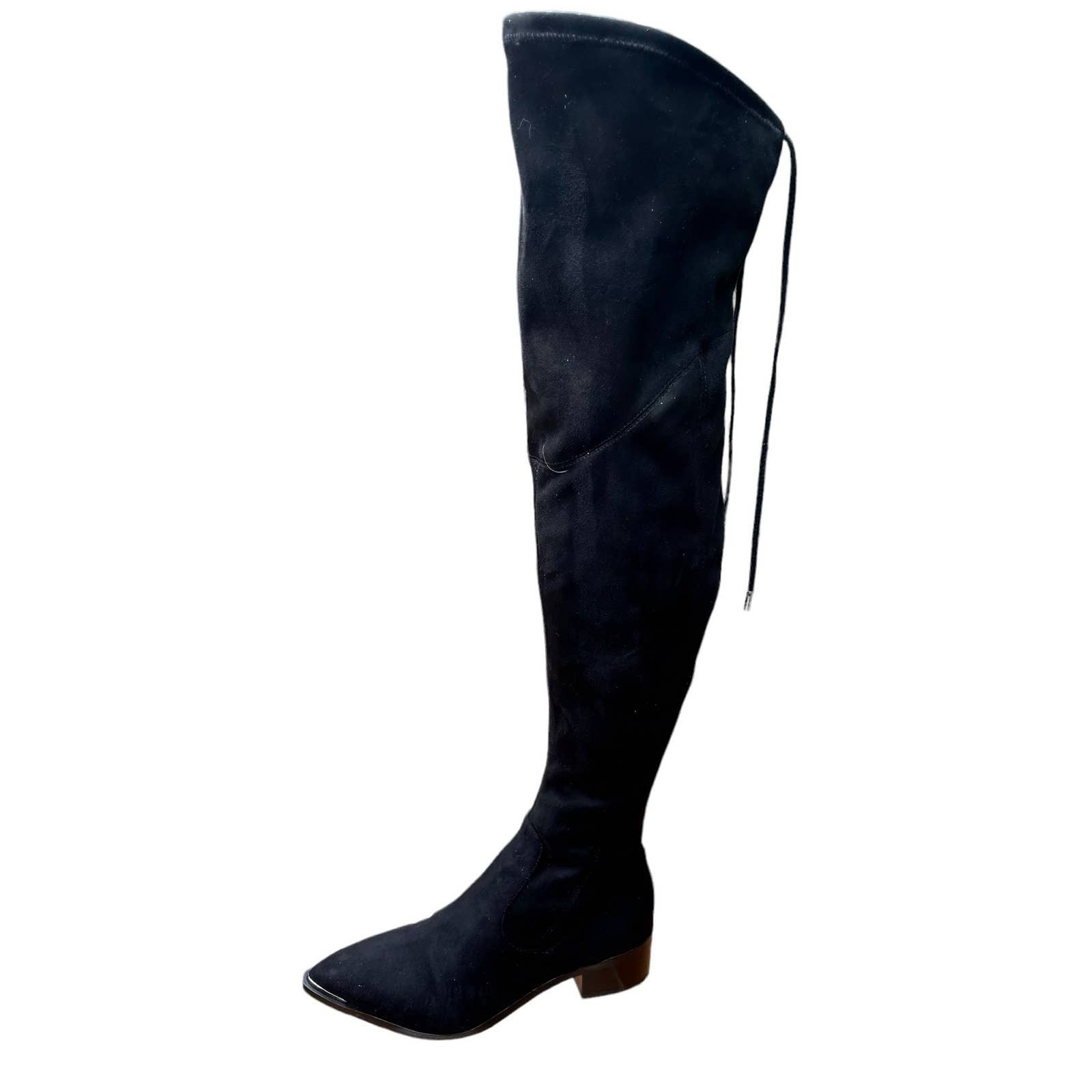 Marc Fisher Marc Fisher Women Over the Knee Yuna Black Suede Boots 7m