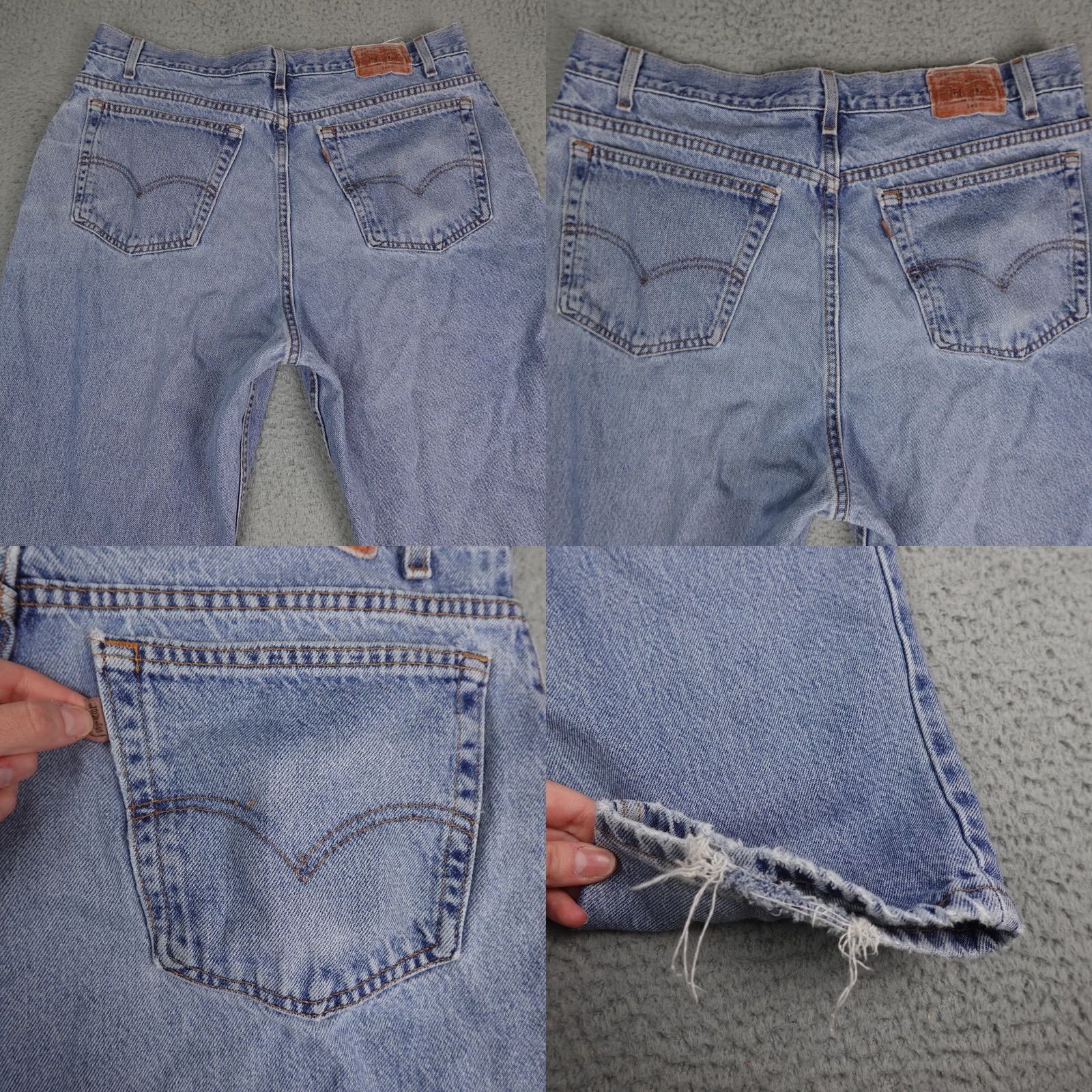 Levi's VINTAGE Levi'S Jeans Mens 40 Blue 40x30 Fits 36x30 Denim Relaxed USA Made 90s Size US 40 / EU 56 - 9 Thumbnail