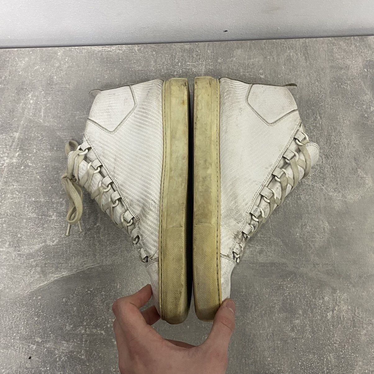 Balenciaga Balenciaga Arena High Top Leather Sneakers Size US 8.5 / EU 41-42 - 4 Thumbnail