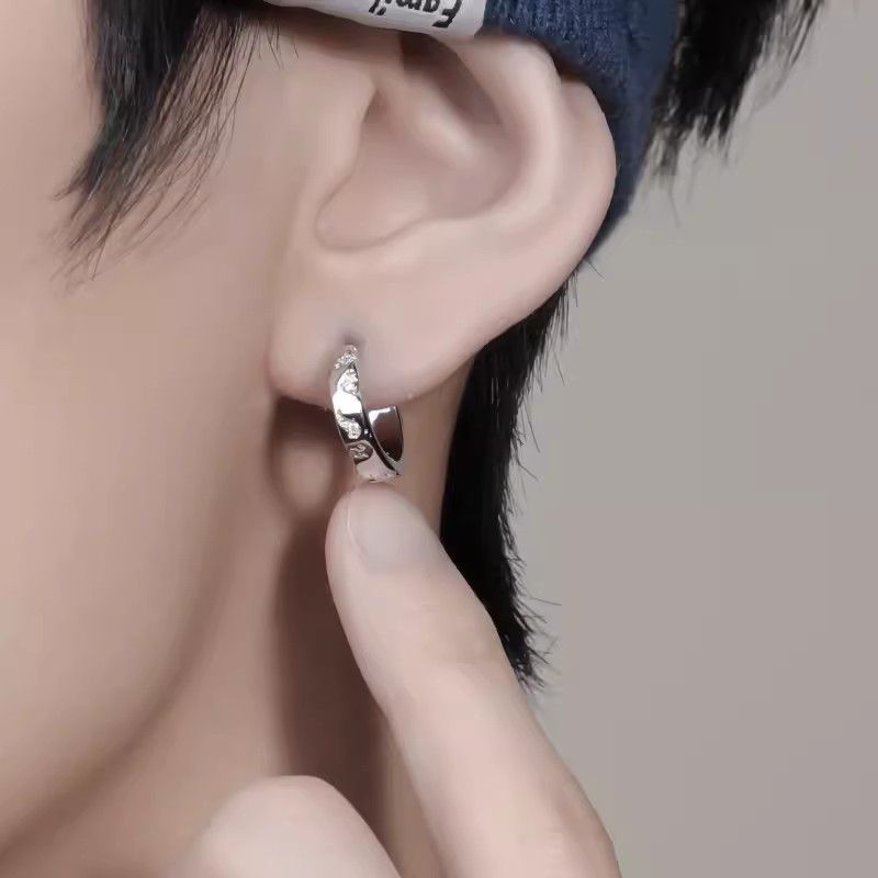 Jewelry × Sterling Silver Punk Earrings One Pairs Chrome Jewelry Size ONE SIZE - 2 Thumbnail