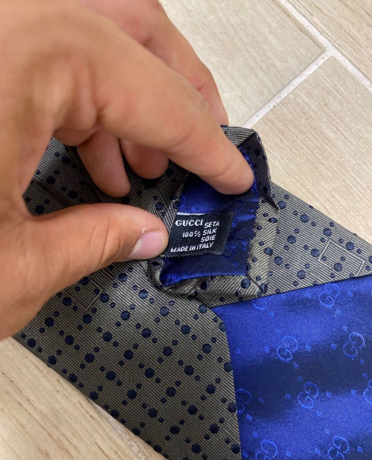 Gucci Gucci Seta 100% Silk Tie Made in Italy Vintage Size ONE SIZE - 4 Thumbnail