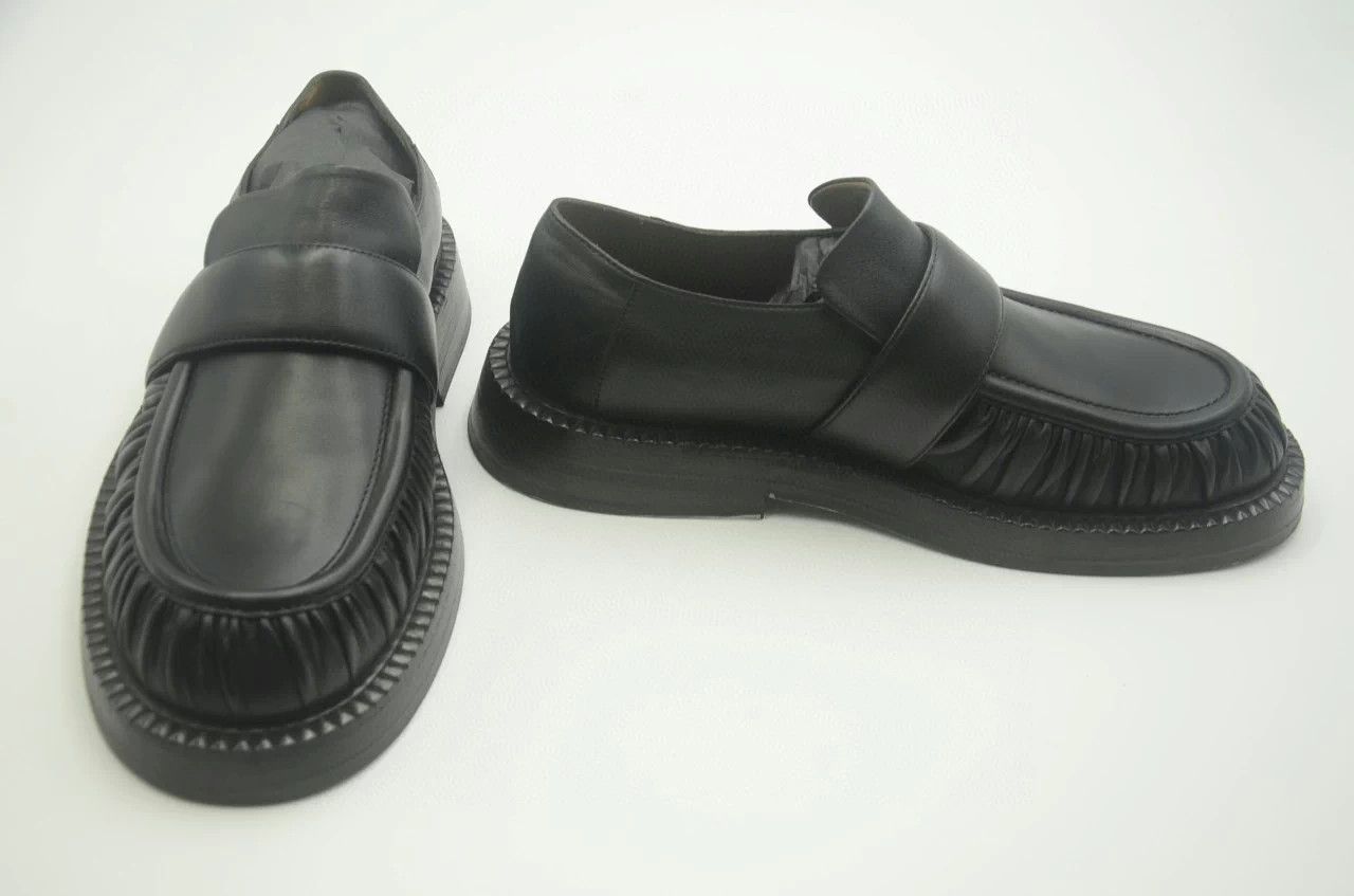 Marsell Marsell Black Platform Pleated Loafer Boot Size US 9 / IT 39 - 3 Thumbnail