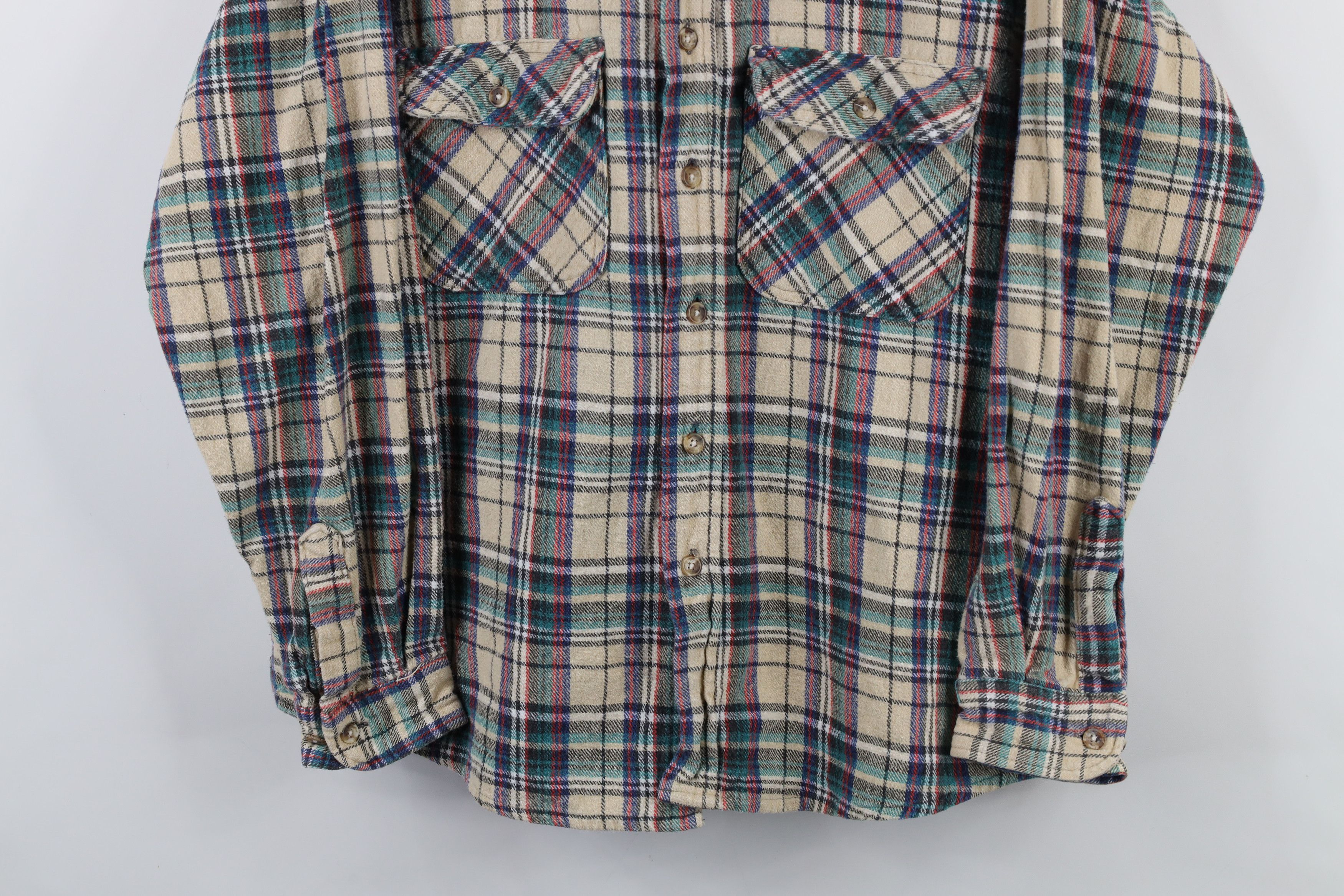 Vintage Vintage 90s Streetwear Heavyweight Workwear Button Shirt Size US XL / EU 56 / 4 - 3 Thumbnail