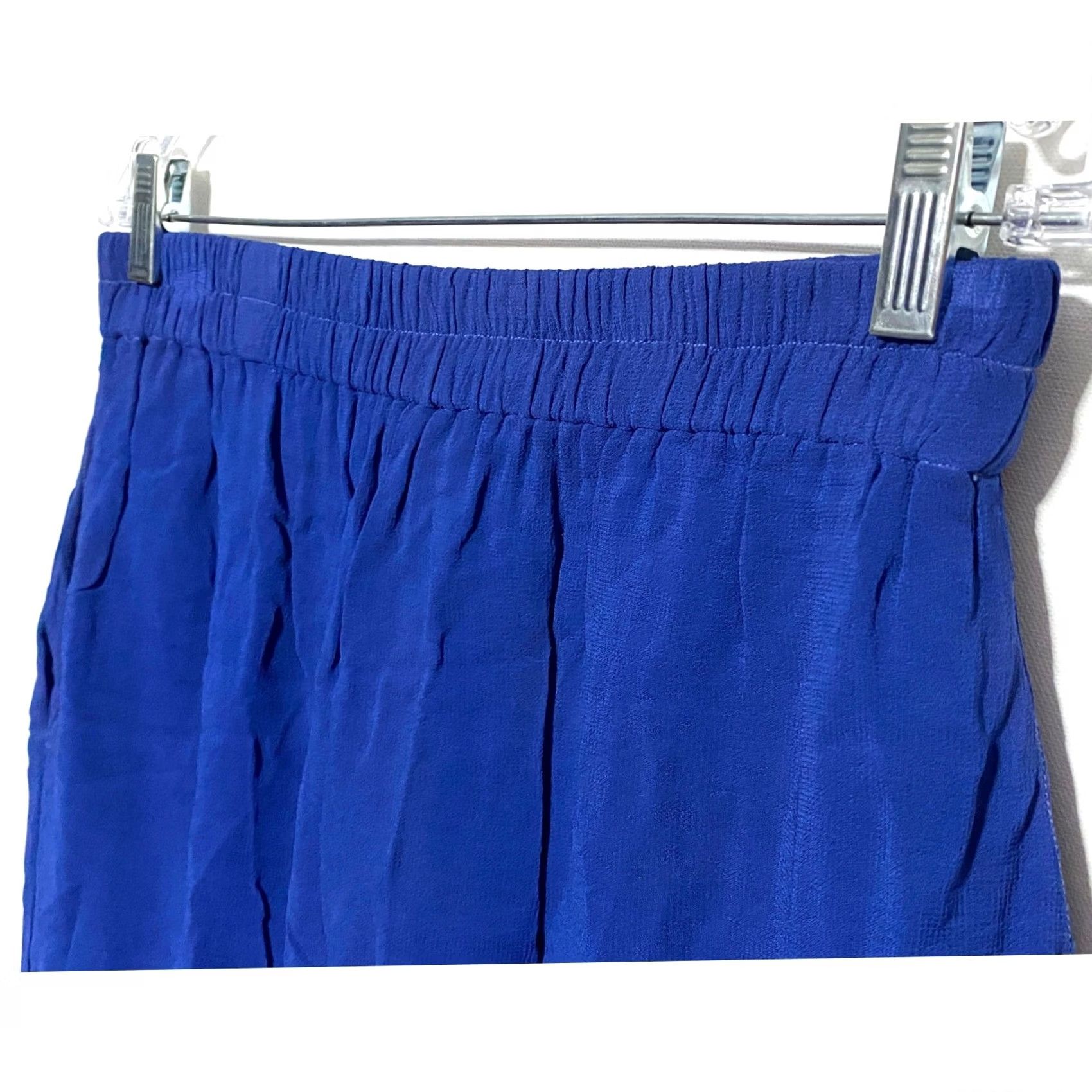 Vintage Original Anthony Skirt M Boho Hippie Festival Elastic Waist Y2K Art To Wear Blue Skirt M Women Midi Elastic Waist Blue Boho Hippie Y2K Art To Wear Size 32" / US 10 / IT 46 - 4 Thumbnail