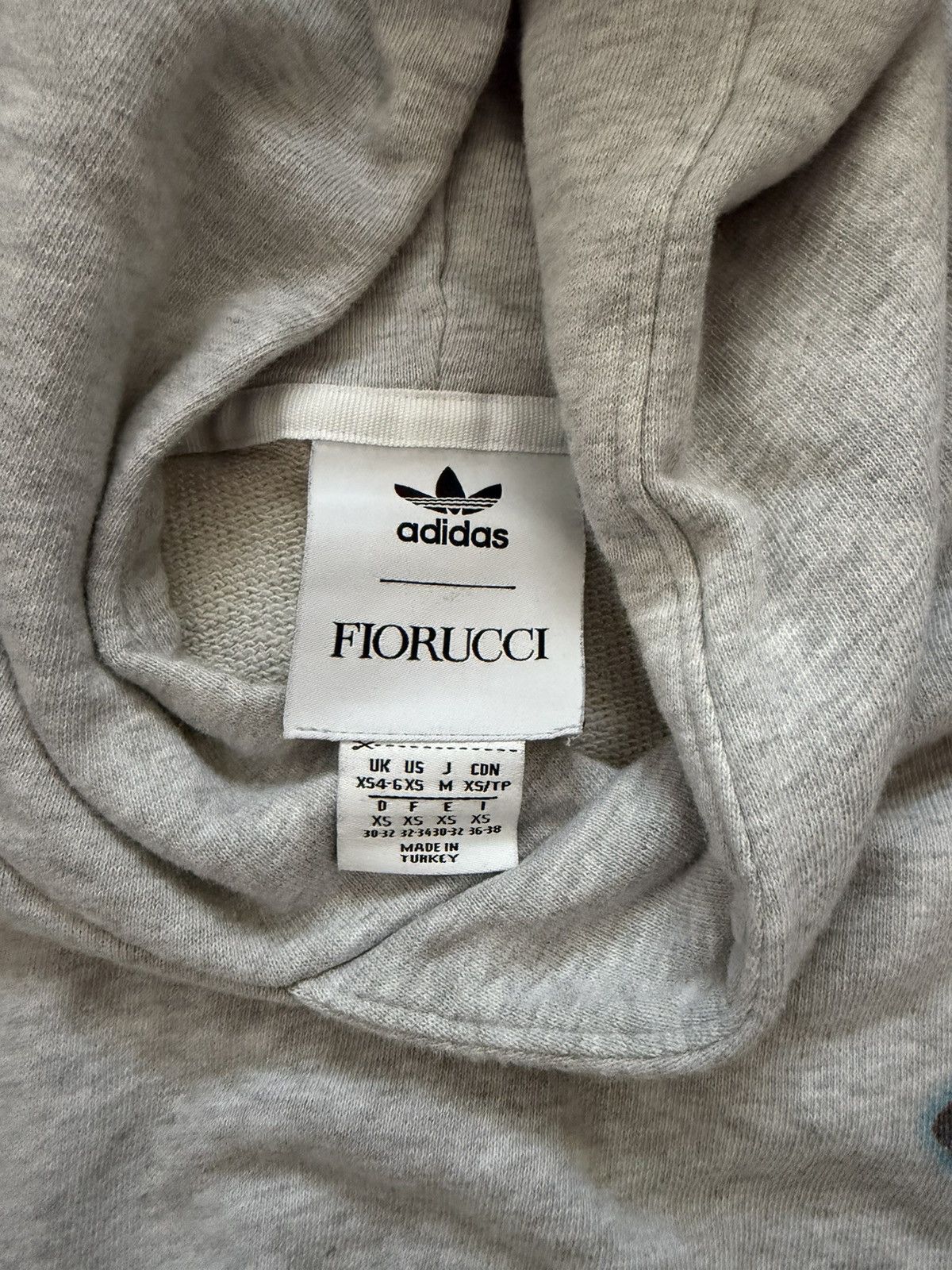 Fiorucci Adidas x Fiorucci Cropped Hoodie Size XS / US 0-2 / IT 36-38 - 5 Thumbnail