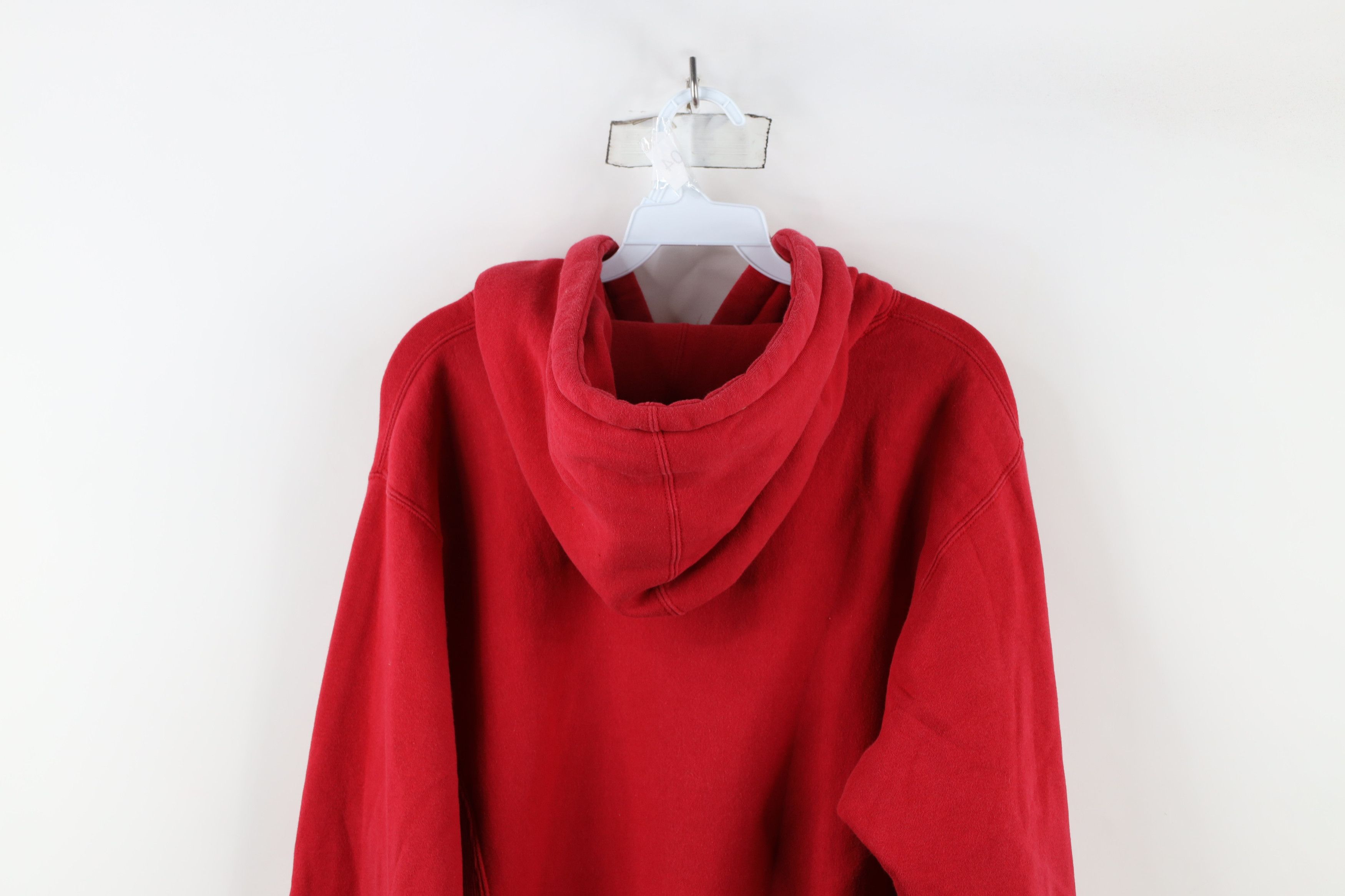 Vintage Vintage Y2K Streetwear Heavyweight Hoodie Sweatshirt Red Size US S / EU 44-46 / 1 - 12 Thumbnail
