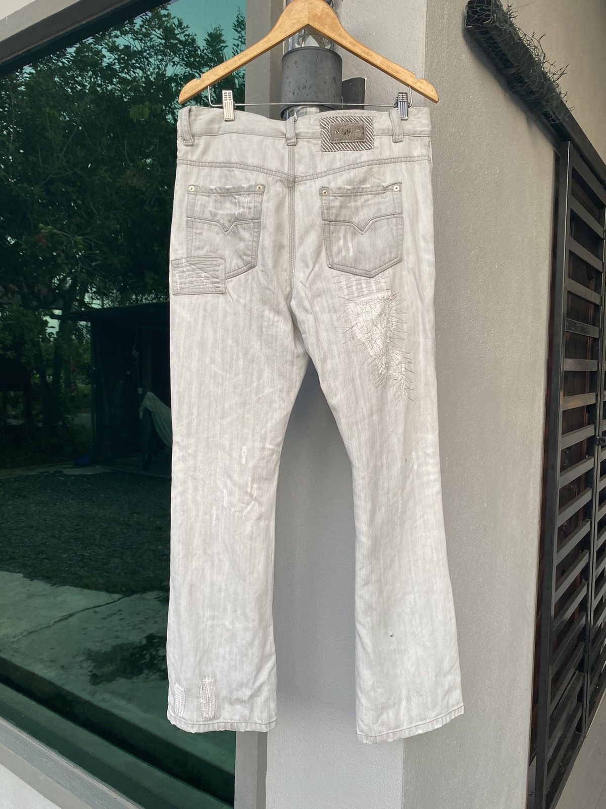 Japanese Brand × Vintage Vintage Distressed Sashiko Size US 35 - 6 Thumbnail