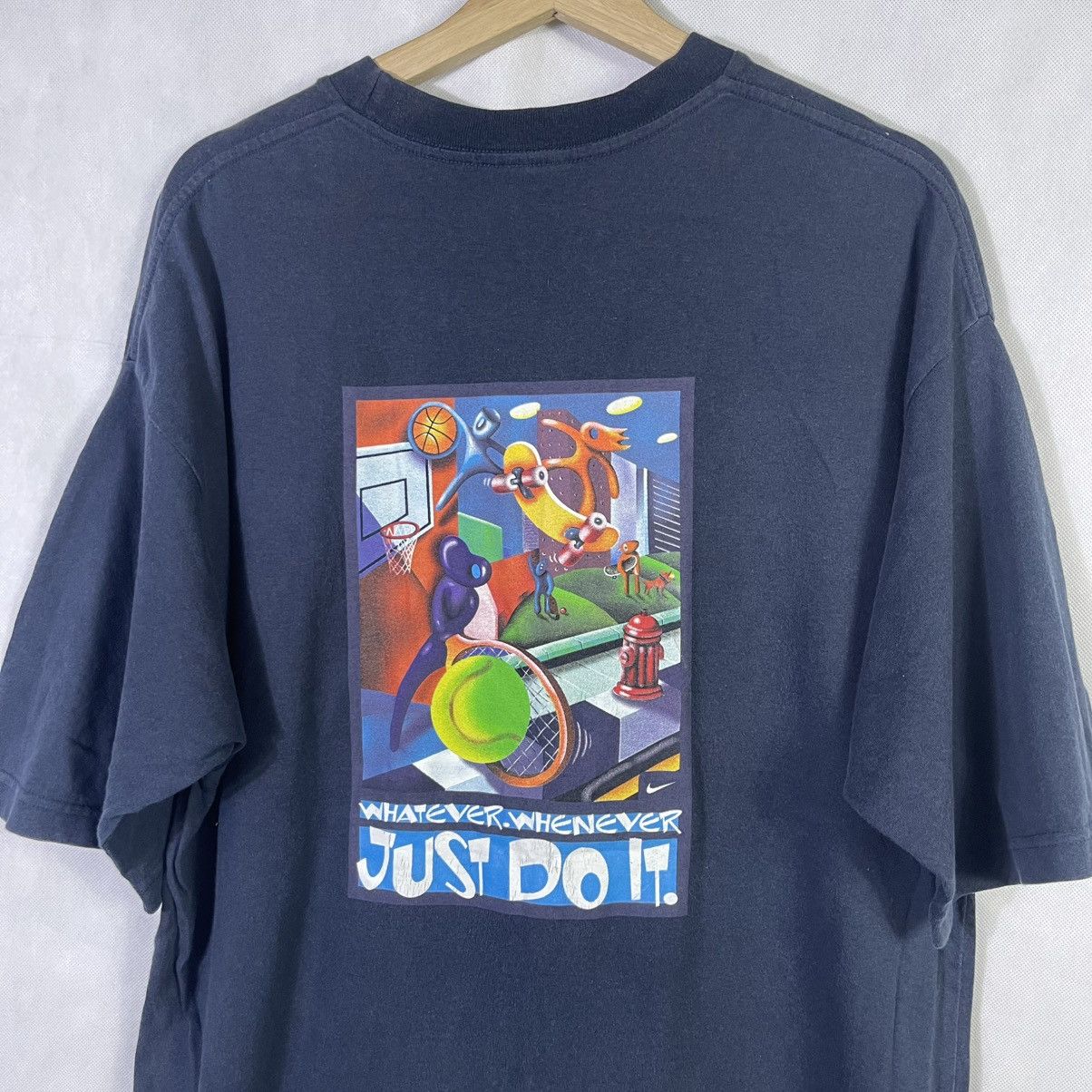Nike Mega Rare! Vintage 00s Nike Skate Janoski Promo Tshirt Size US XXL / EU 58 / 5 - 5 Thumbnail