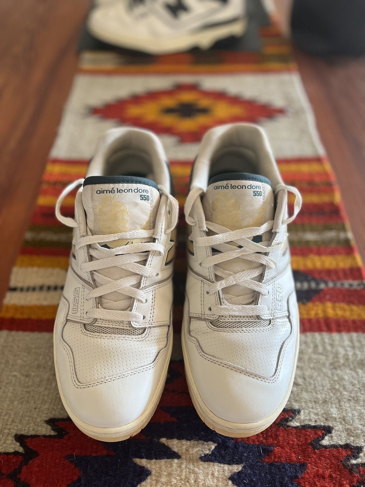 image of Aime Leon Dore x New Balance 550 Green Yellow Shoes, Men's (Size 10)