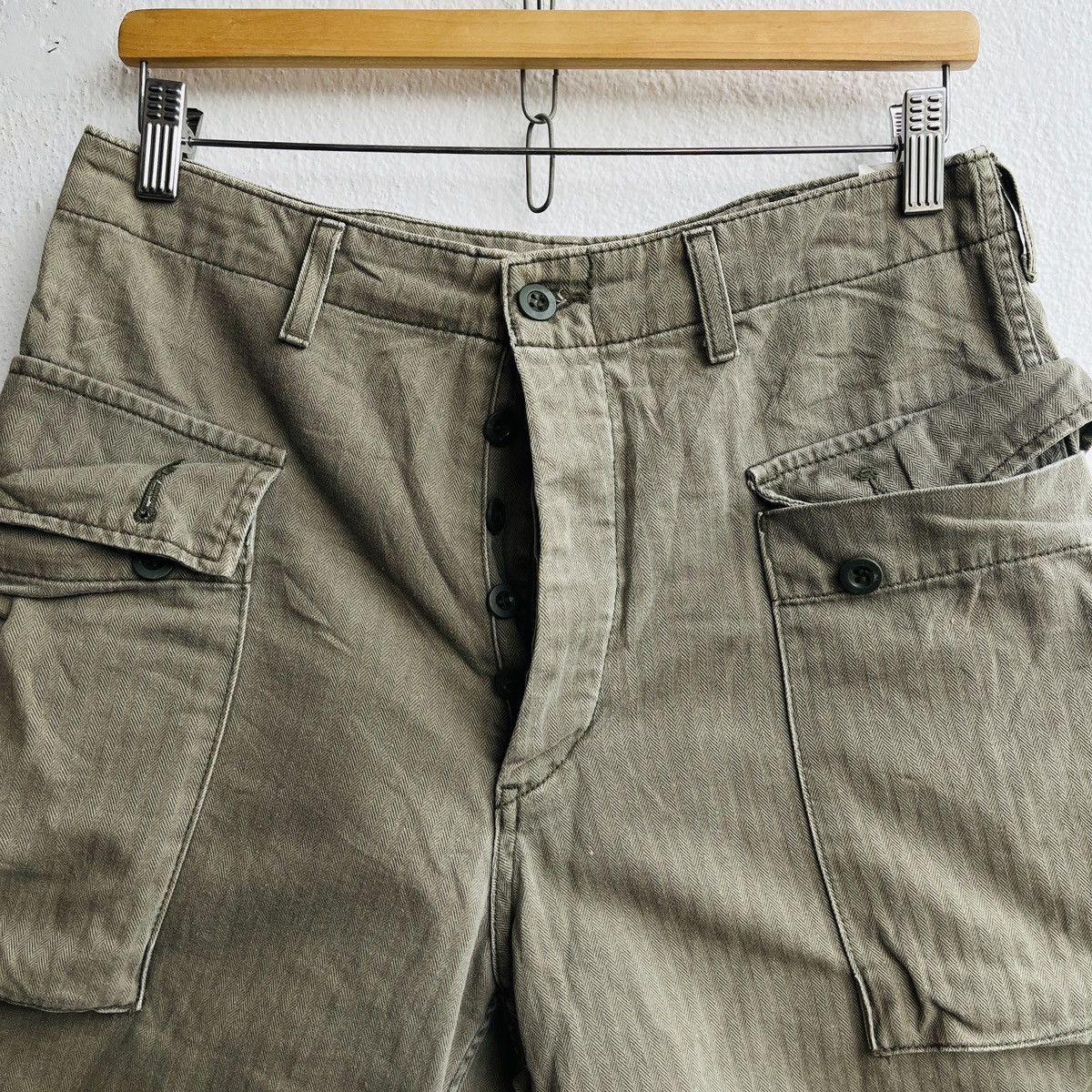 Schott × Travis Scott Faded Olive Green Schott Utilitu Military Pants Size US 30 / EU 46 - 23 Thumbnail