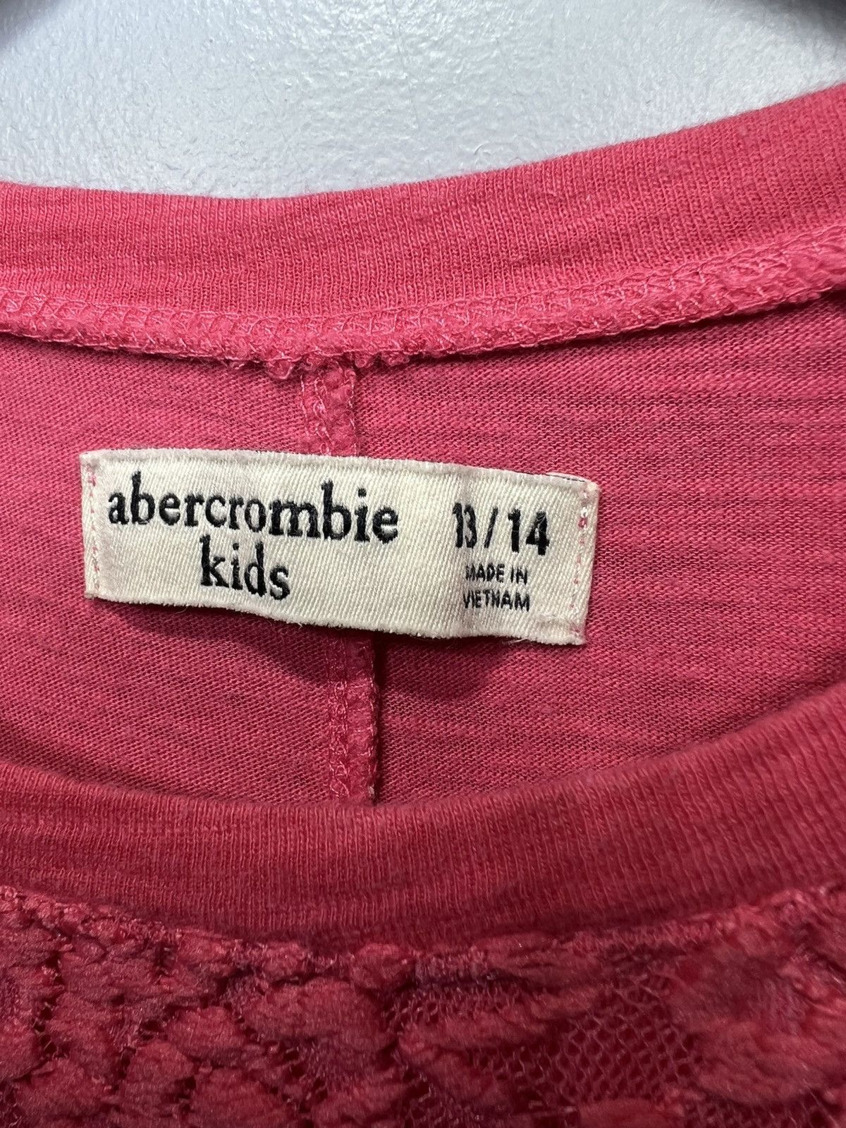 Abercrombie & Fitch Abercrombie Fitch LS T-Shirt Pink Floral Lace Moose logo Y2K Size S / US 4 / IT 40 - 3 Thumbnail