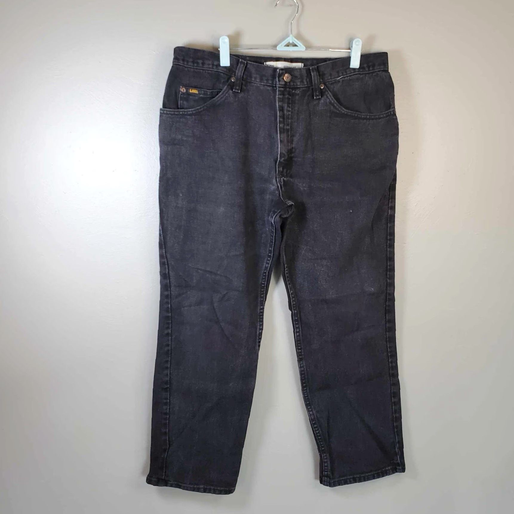 Lee Lee Jeans Regular Fit Black 34 X 28 Size US 34 / EU 50 - 4 Thumbnail