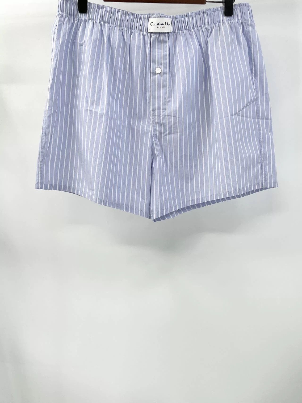 Dior Dior Size LBlue and white striped shorts Size US 32 / EU 48 - 1 Thumbnail