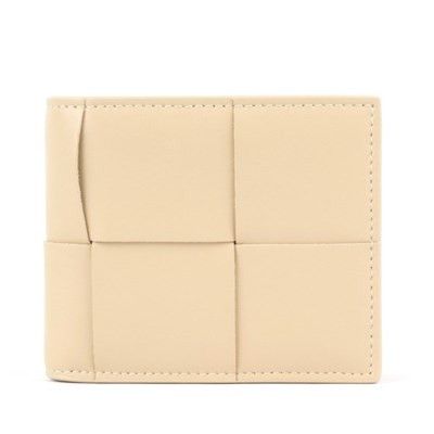 Bottega Veneta o1bcso1str0824 Size : OS / Bi-Fold Wallet in Beige Size ONE SIZE - 1 Thumbnail