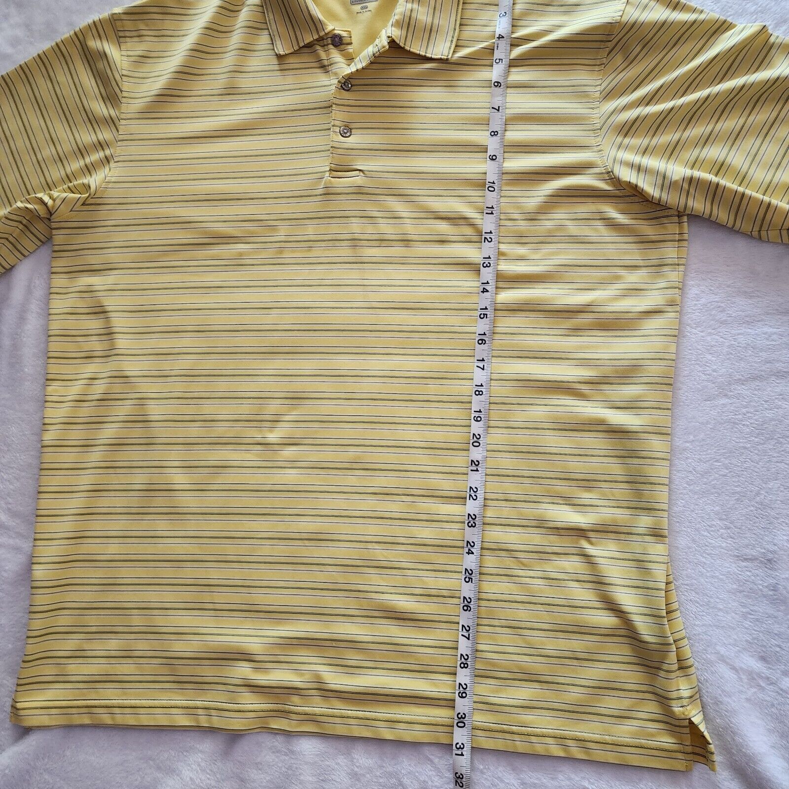 Other Lone Cyprus Yellow Polo Shirt Golf Luxury Performance Stripe Size US XXL / EU 58 / 5 - 4 Thumbnail
