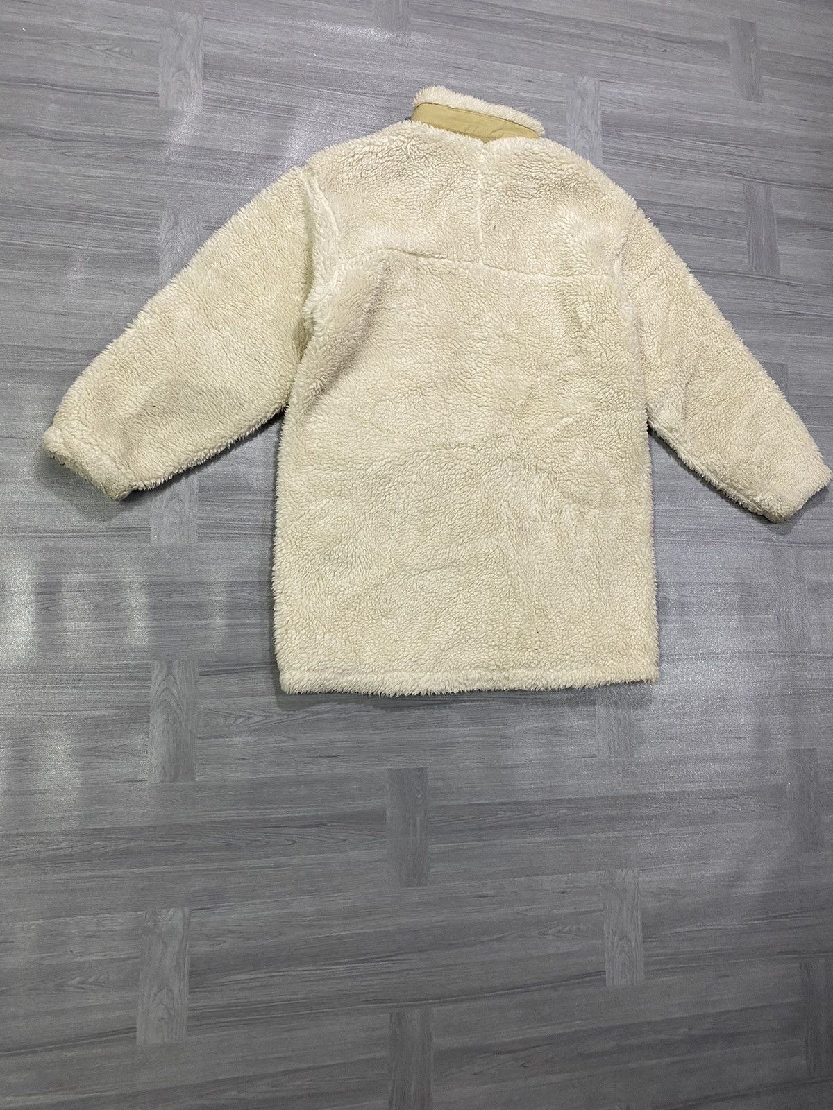 Japanese Brand Polham Retro X Deep Pile Fleece Jacket Oatmeal Size US M / EU 48-50 / 2 - 17 Thumbnail