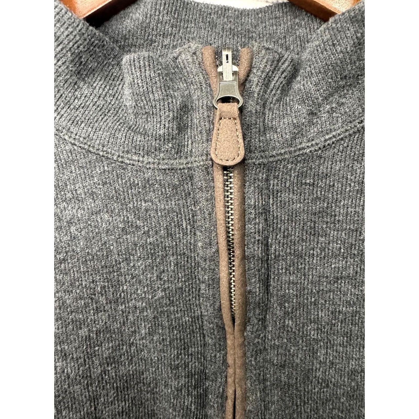 Cremieux Cremieux Men's Half Zip Sweater Charcoal Gray XL Windbreaker Jacket with Zipper Size US XL / EU 56 / 4 - 2 Thumbnail