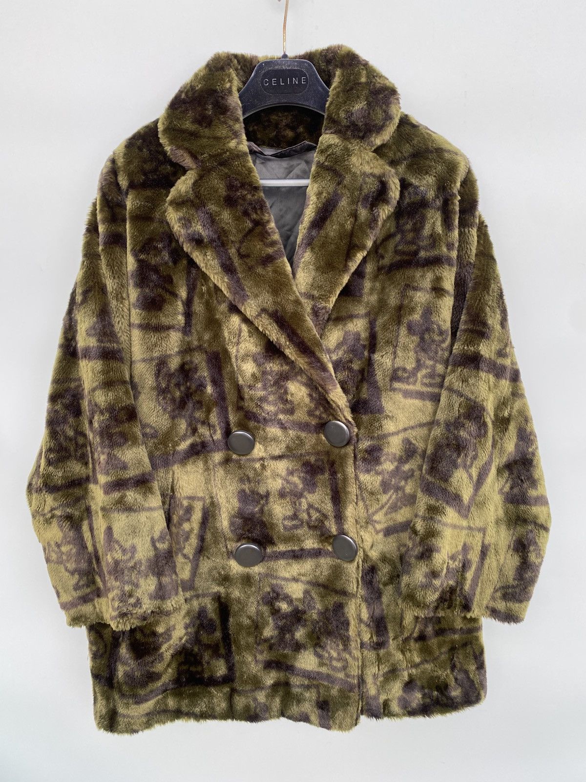 Mickey Mouse 1992 Apparence x Mickey Mouse Faux Fur Double Breasted Coat Size US M / EU 48-50 / 2 - 4 Thumbnail