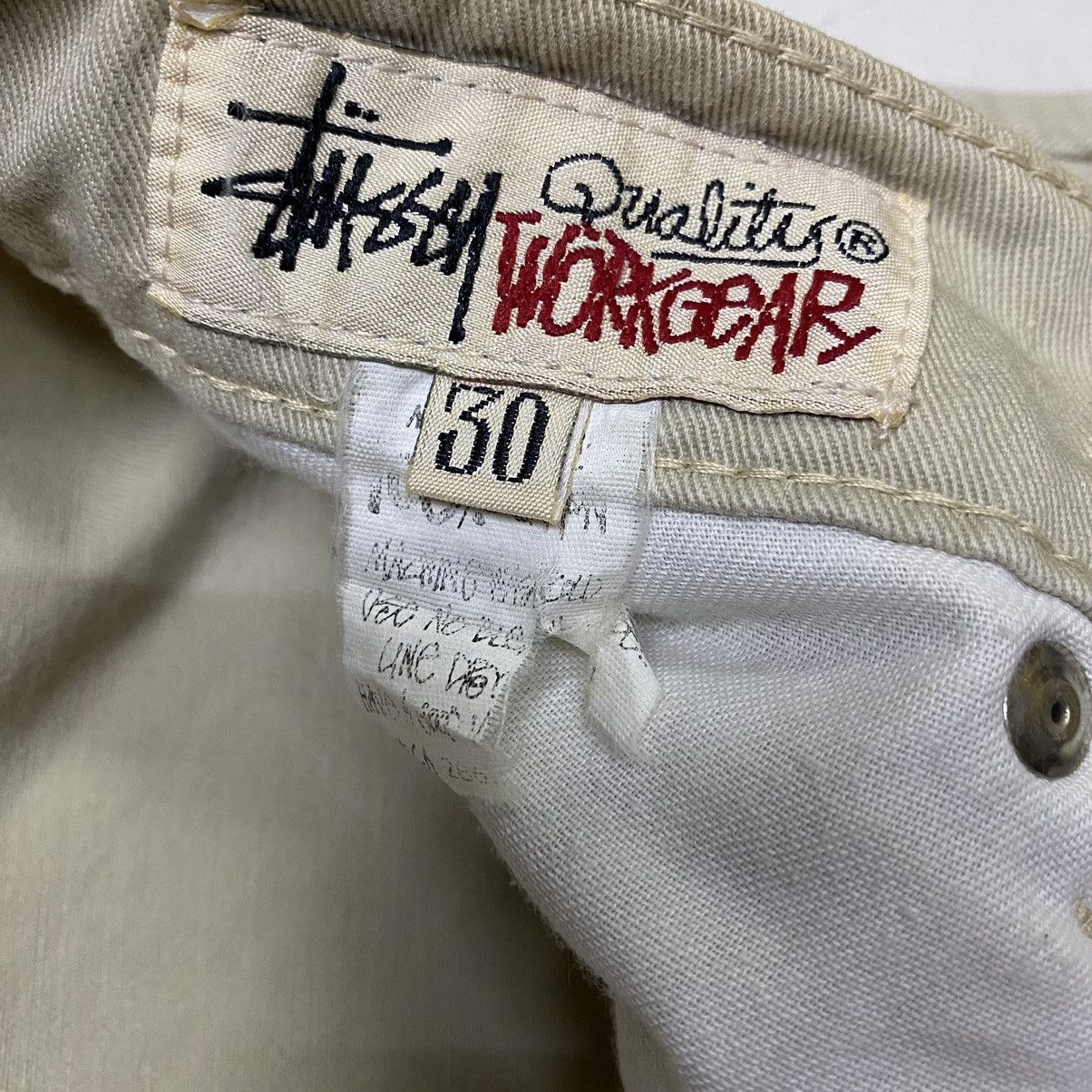 Stussy × Vintage Vintage 90s Stussy workwear made in USA Size US 30 / EU 46 - 11 Thumbnail