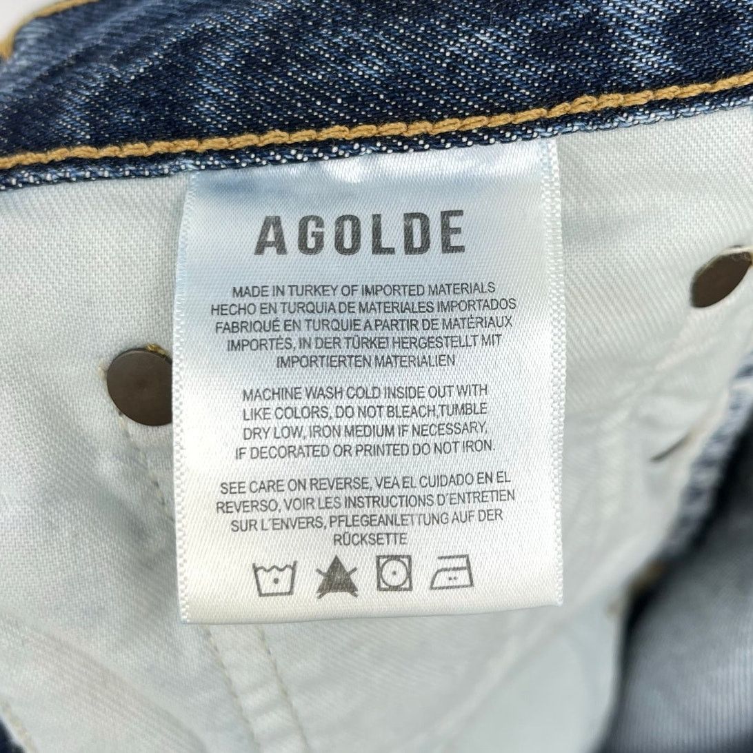 Agolde AGOLDE | Dame Wide Leg Cuffed Jeans in Control 25 Size 25" / US 0 / IT 36 - 12 Thumbnail