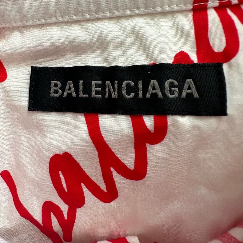 Balenciaga Balenciaga SS23 New printed long-sleeve shirt with full cur Size XS / US 0-2 / IT 36-38 - 4 Thumbnail