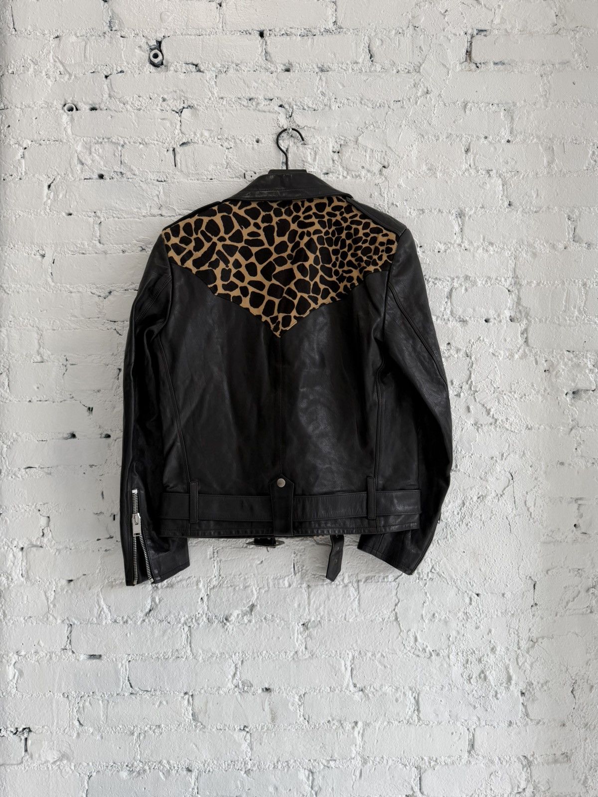 Saint Laurent Paris F/W 2014 SAINT LAURENT RUNWAY LEOPARD FUR LEATHER JACKET Size US M / EU 48-50 / 2 - 2 Thumbnail